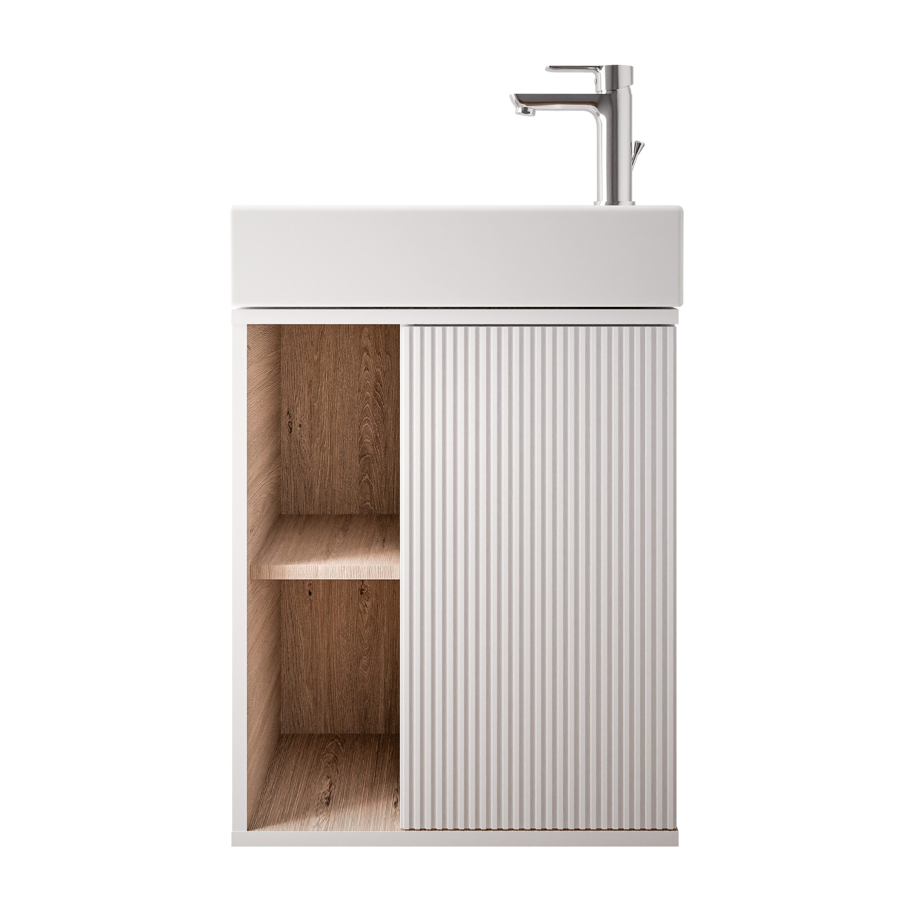Bernstein Badmöbel-Set BELDIVO, (mit Waschbecken DURAVIT, günstig online kaufen