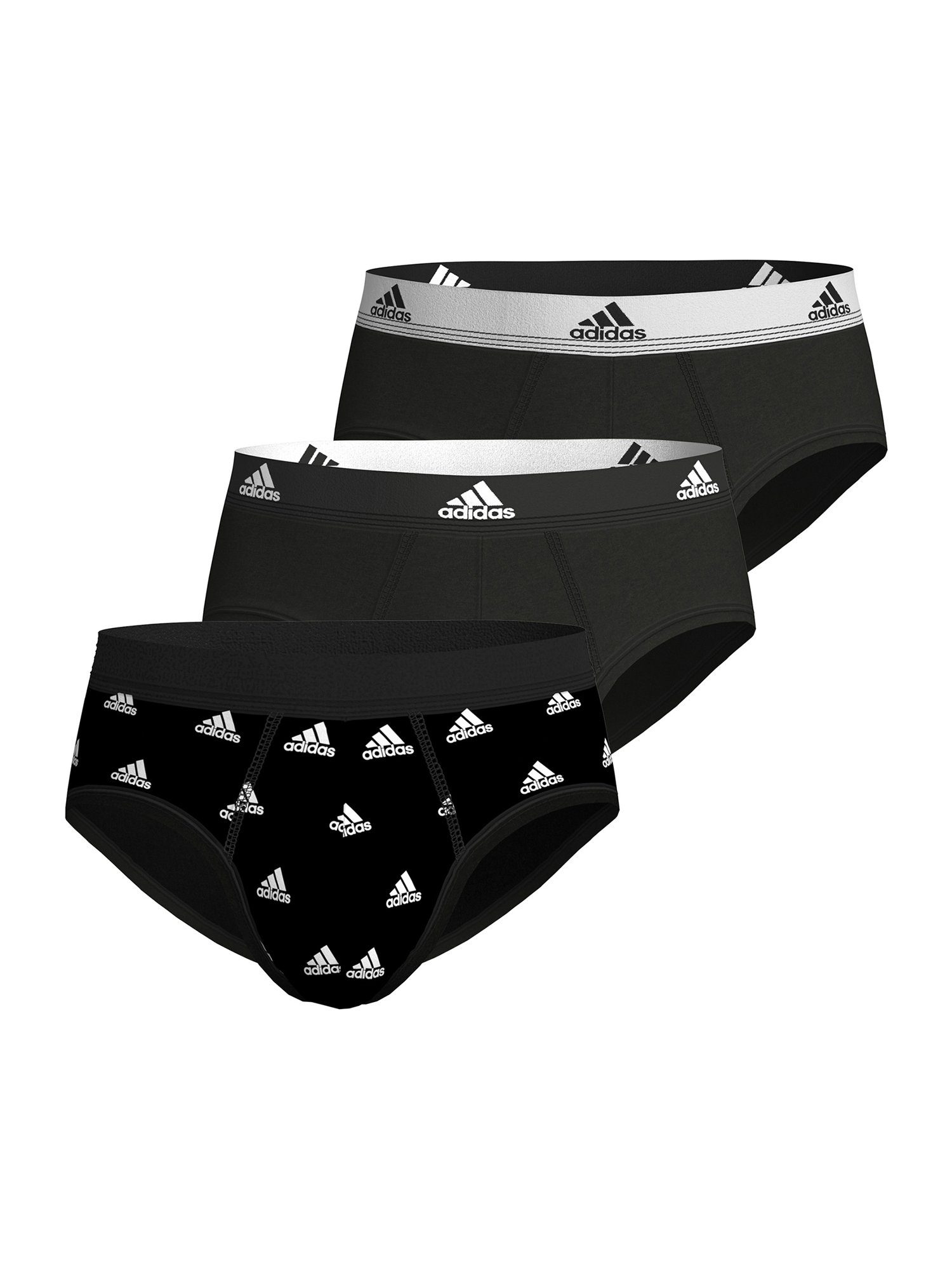 adidas Sportswear Slip BRIEF (3-St) unterhose unterwäsche basic black&white
