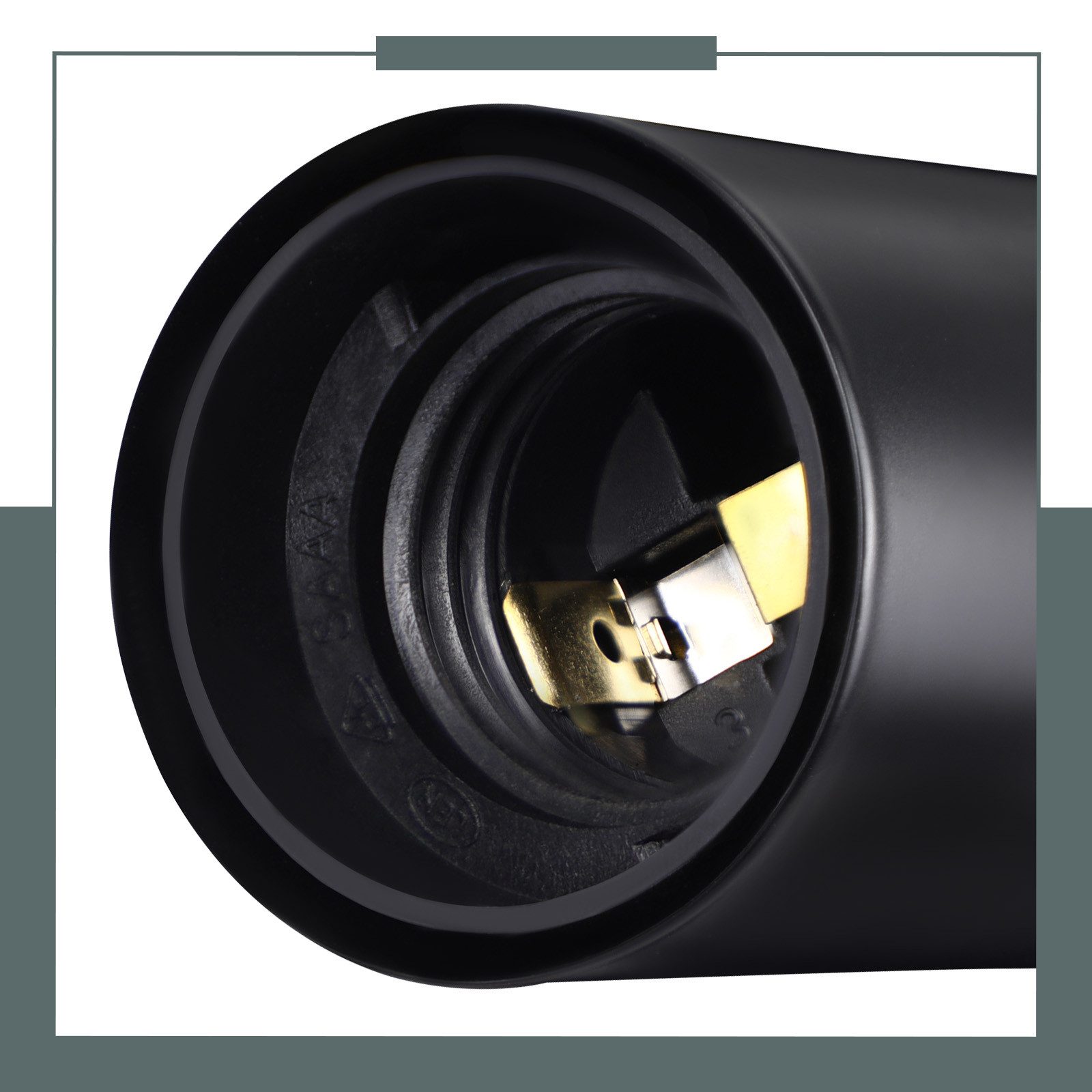 Nettlife Deckenleuchte Hängend 4 Flammig Deckenspots Vintage Schwarz E27 Küchenlampe, LED wechselbar, für küche Flur Schlafzimmer Wohnzimmer Bar – Bild 3 von 5