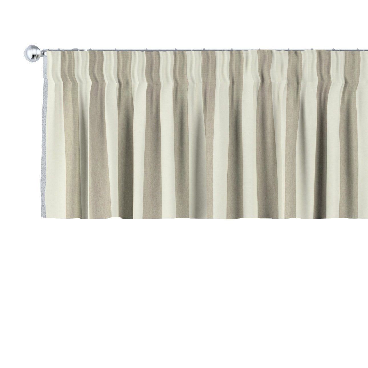 mit Quadro, 40 Kräuselband Dekoria weiß- 130 beige x cm, Vorhang