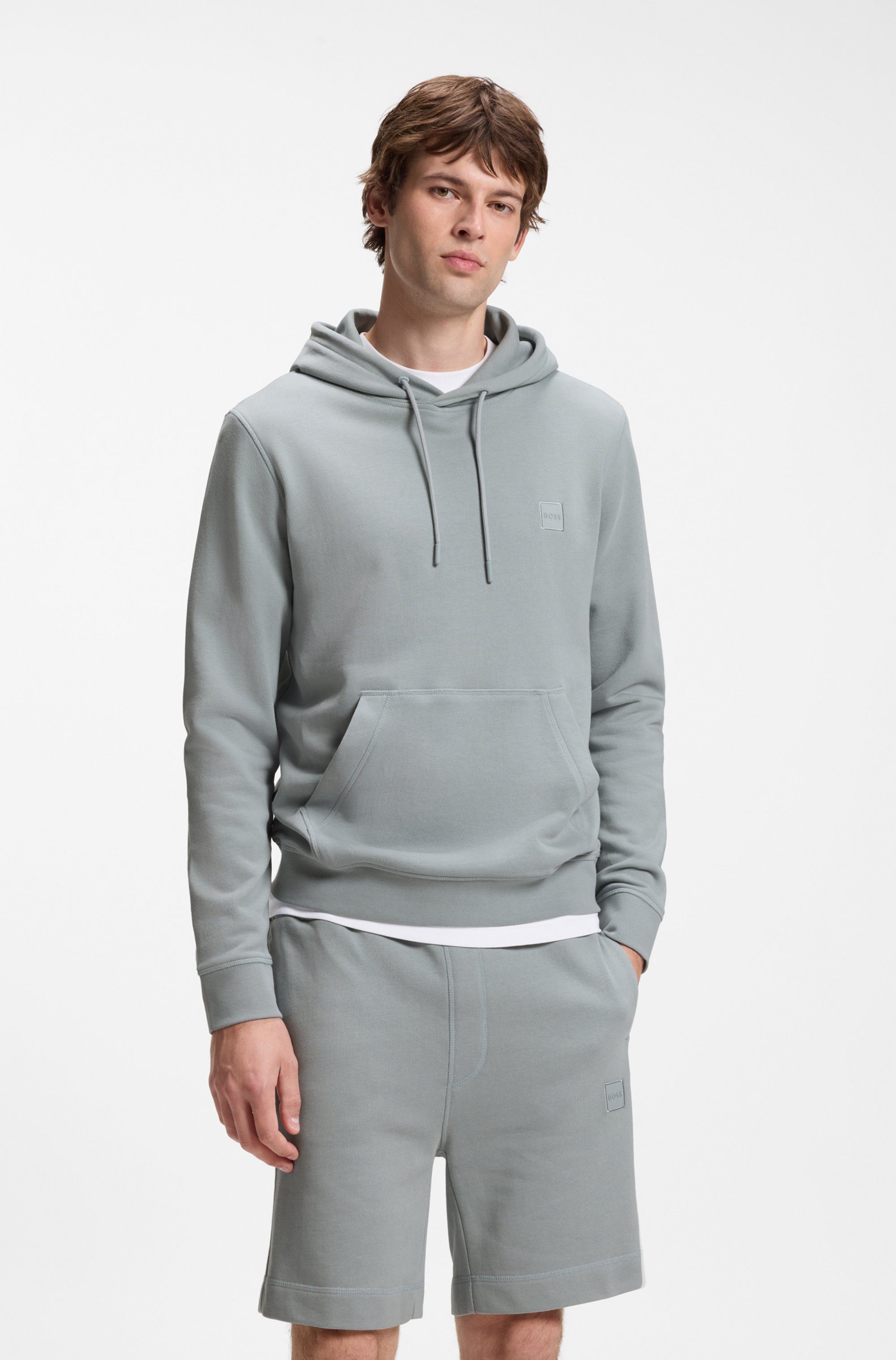 BOSS ORANGE Kapuzensweatshirt Wetalk mit gesticktem BOSS Markenlabel
