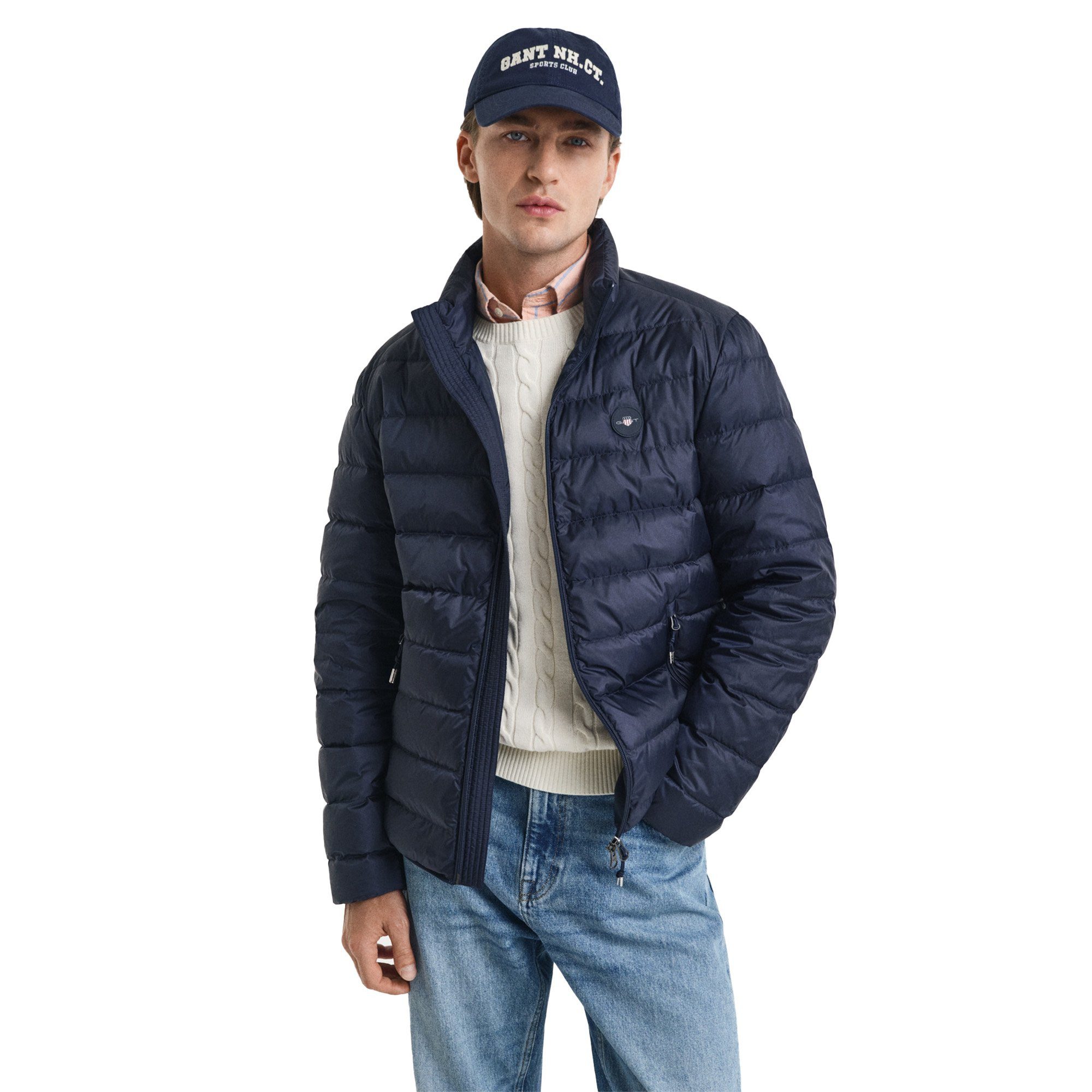 Gant Steppjacke Herren Steppjacke Polyester LIGHT DOWN JACKET