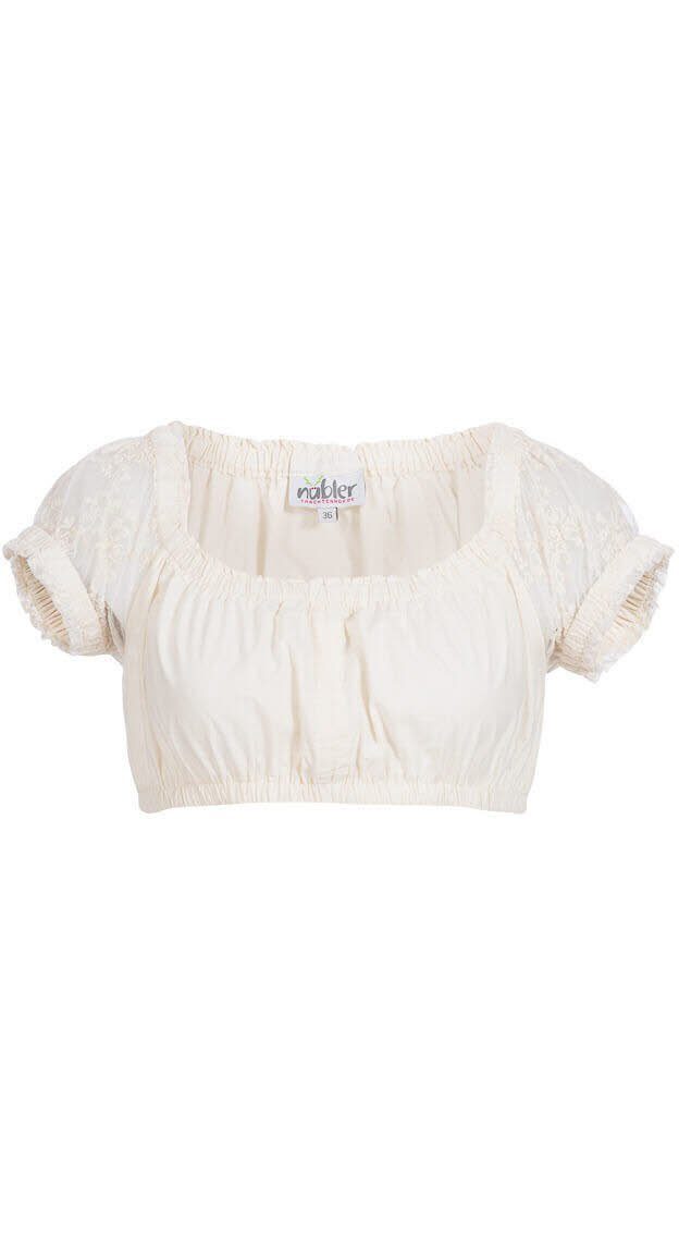 Nübler Dirndlbluse Dirndlbluse Kurzarm Sofia in Creme von Nübler Größe 32