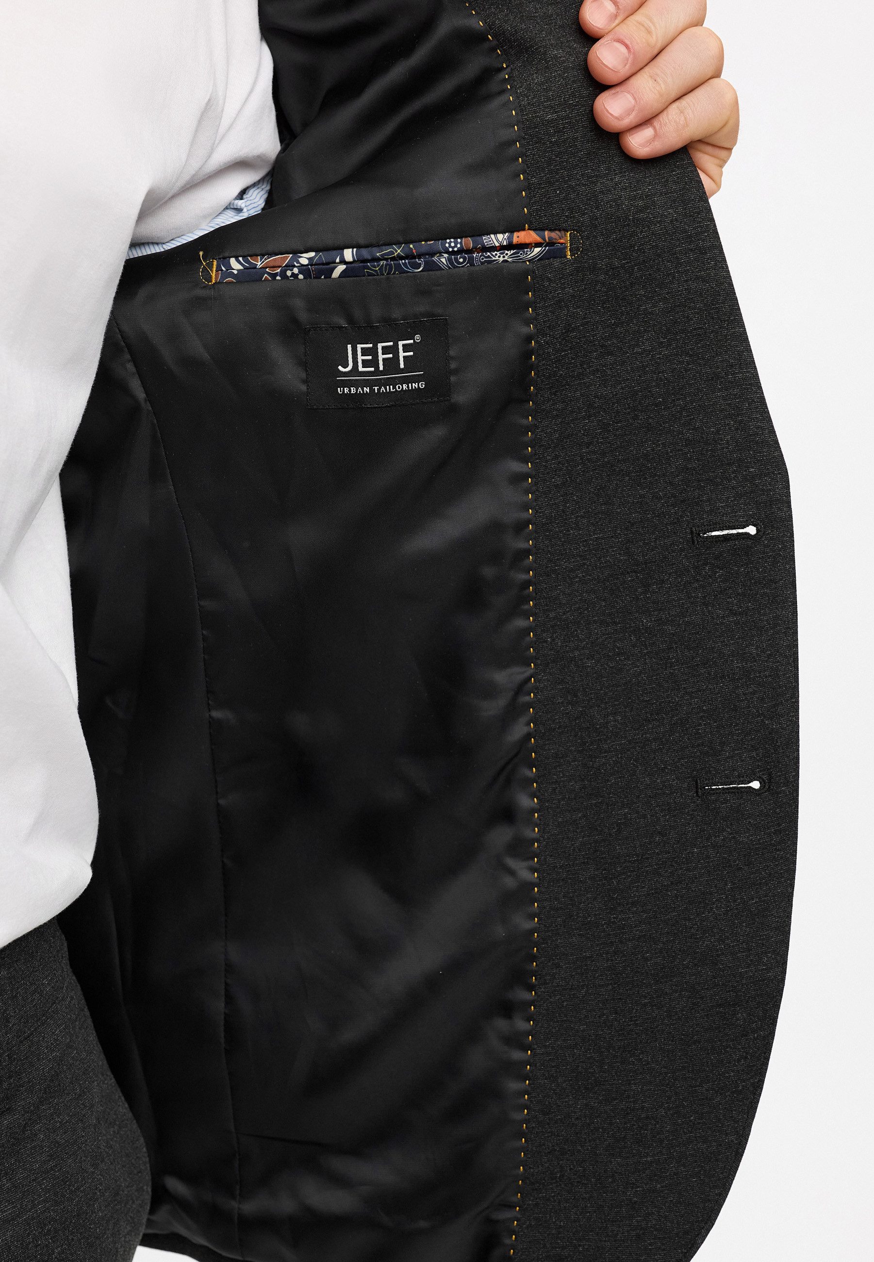 JEFF Anzugsakko Herren JFEzra Sakko Herrensakko Jacket mit schmal geschnittenem Revers – Bild 5 von 5