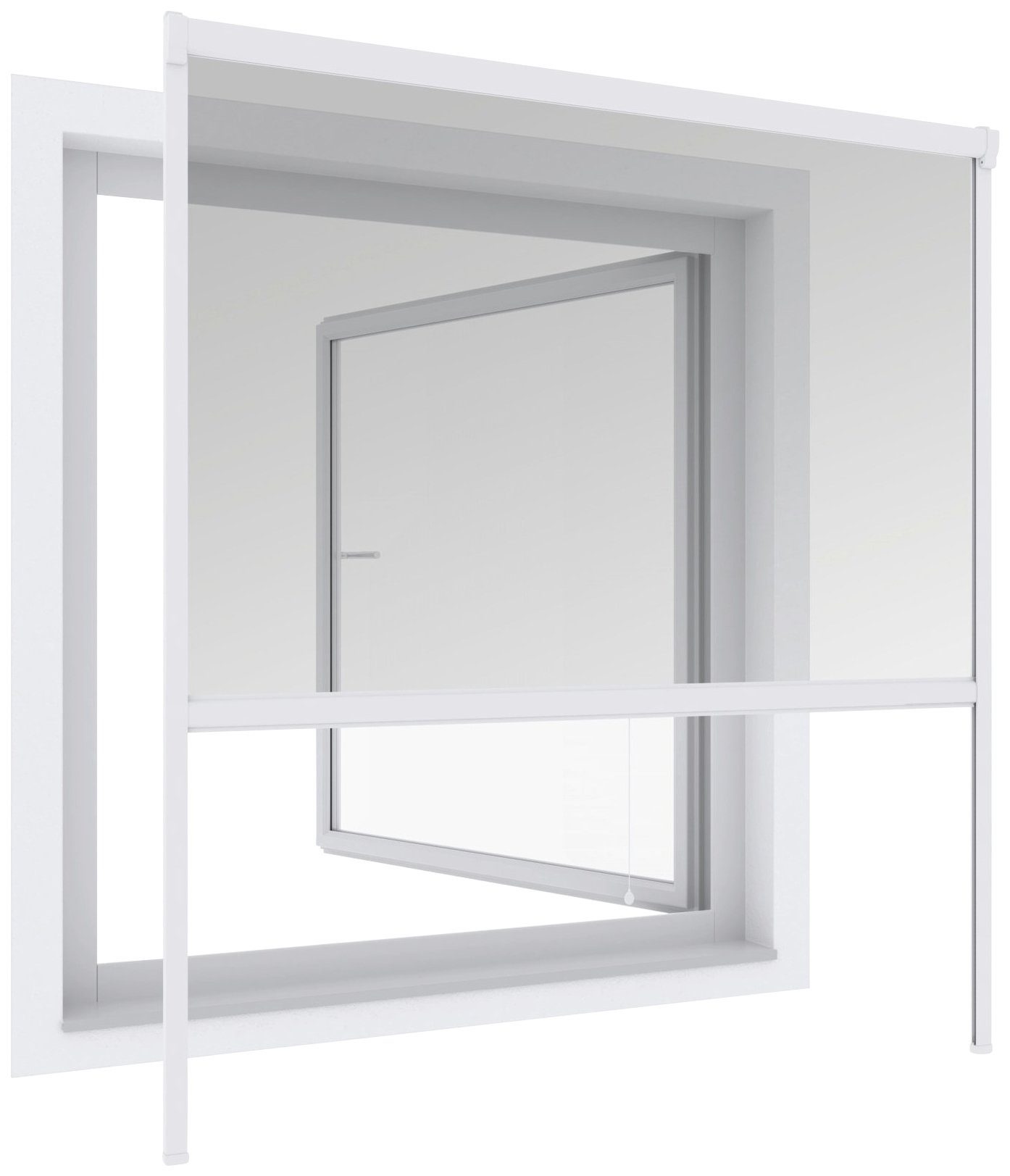 Insektenschutzrollo PLUS, Windhager, transparent, verschraubt, BxH: 100x160 cm