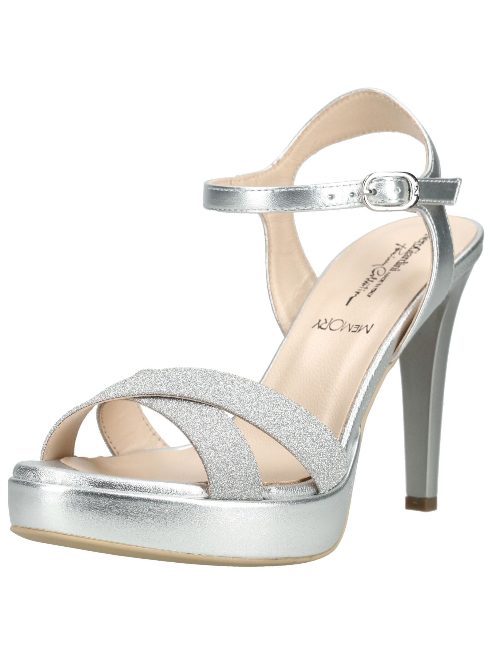 Nero Giardini Nero Giardini Sandalen Leder/Textil High-Heel-Sandalette