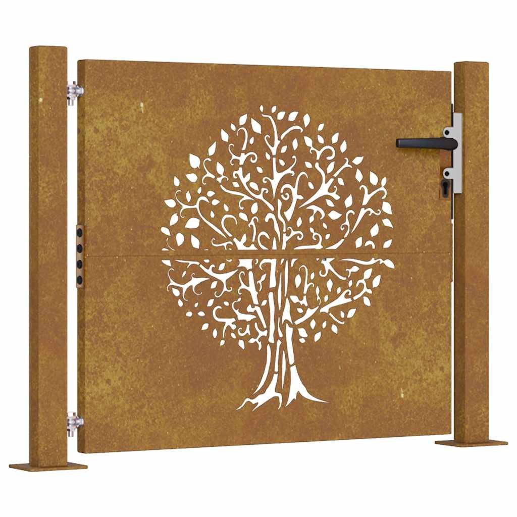 vidaXL Gartentor Gartentor 105x80 cm Cortenstahl günstig online kaufen