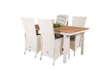 ebuy24 Garten-Essgruppe Panama Gartenset Tisch 90x160/240cm und 4 Stühle P