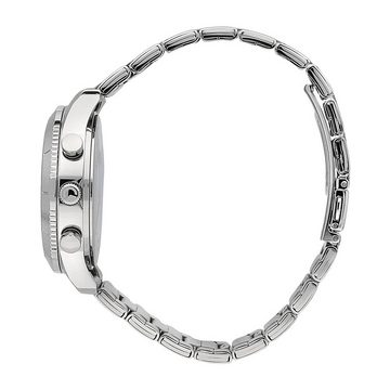 Sector Multifunktionsuhr Sector Herren Armbanduhr Multifunkt, Herrenuhr rund, groß (ca. 45mm), Edelstahlarmband, Fashion-Style