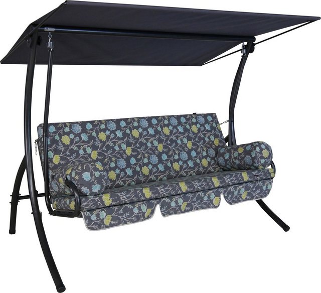 ANGERER FREIZEITMÖBEL Hollywoodschaukel Dream Riva, 3-Sitzer, grau
