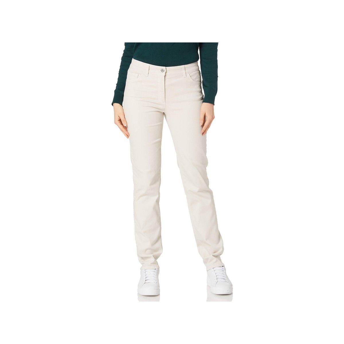 GERRY WEBER Straight-Jeans uni regular (1-tlg) 98600 MUSCHEL