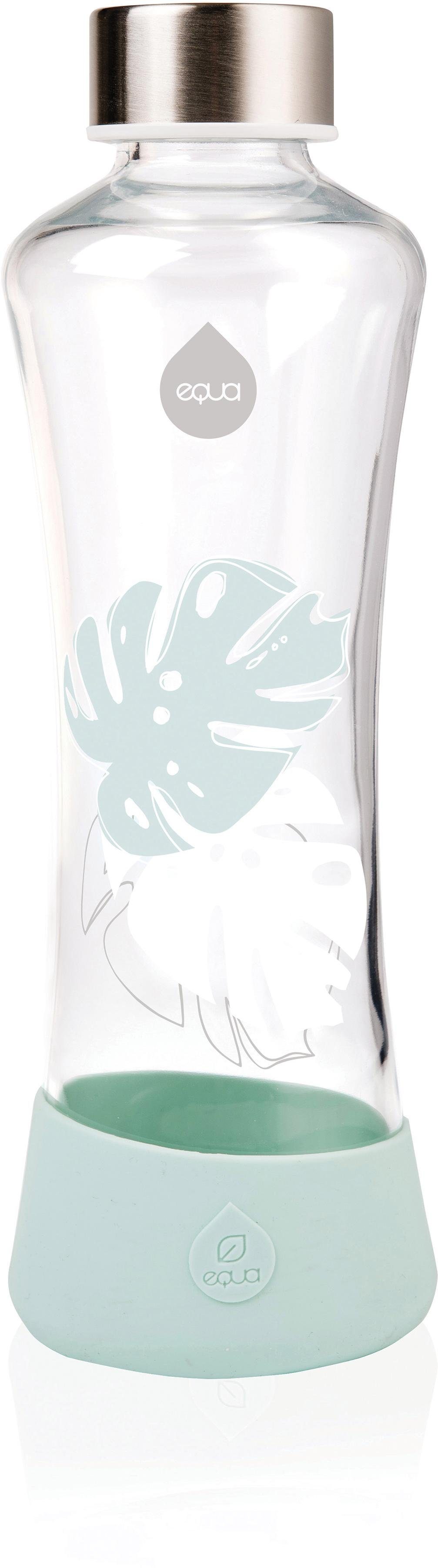 550 Trinkflasche ml Monstera, Jungle - equa Borosilikatglas, Urban