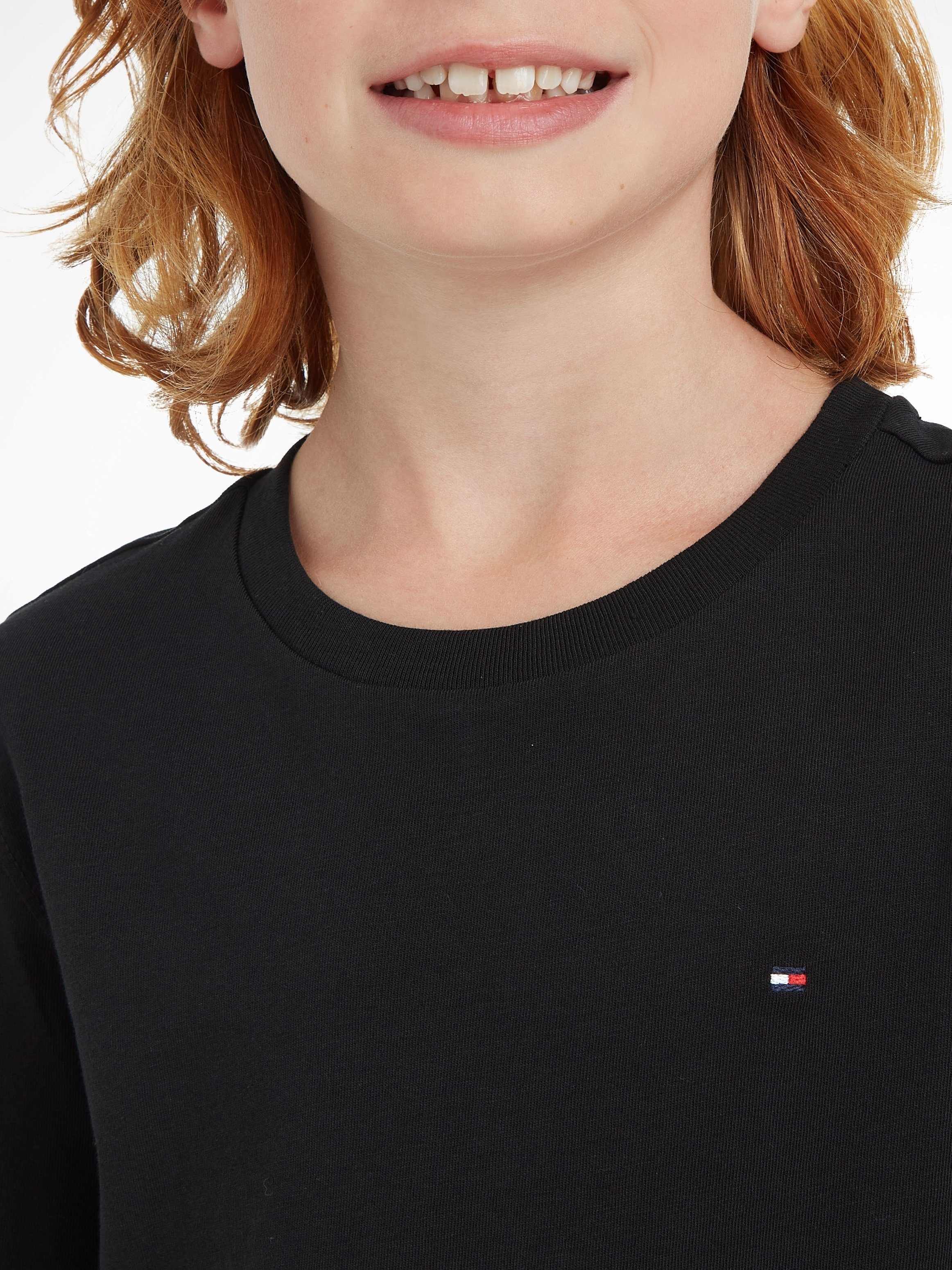 Tommy Hilfiger Langarmshirt BOYS BASIC CN KNIT L/S Kinder Kids Junior MiniMe,für Jungen