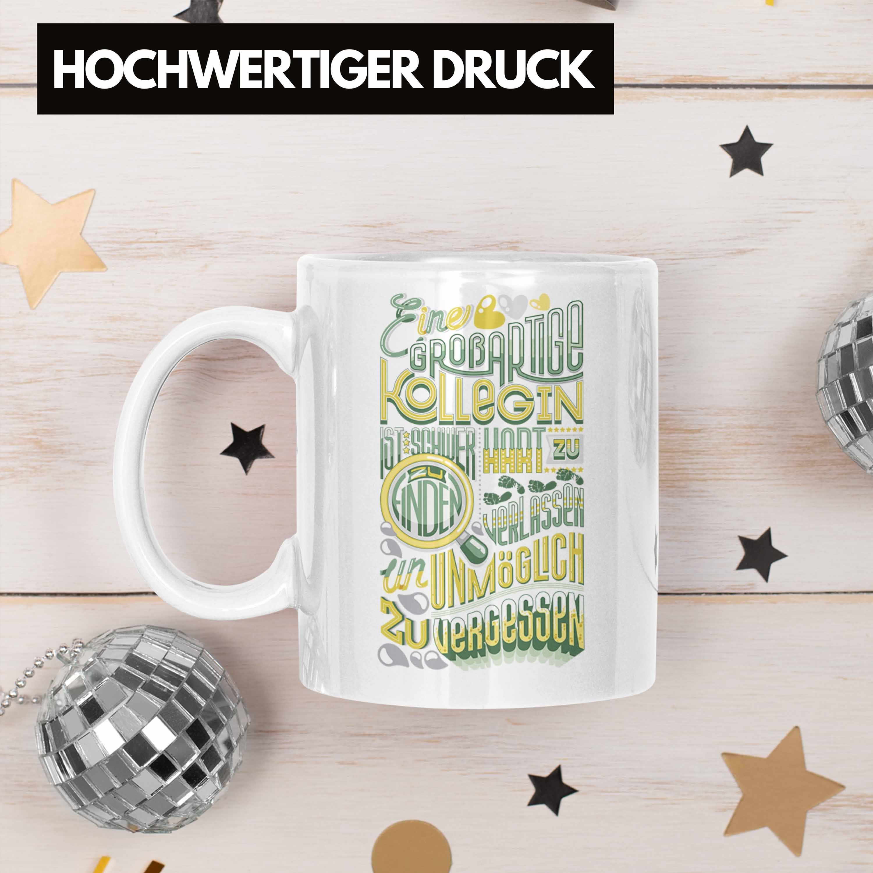 Job Jobwechs Neuer Kollegin Tasse Trendation Weiss Abschiedsgeschenk Abschied Tasse Geschenk