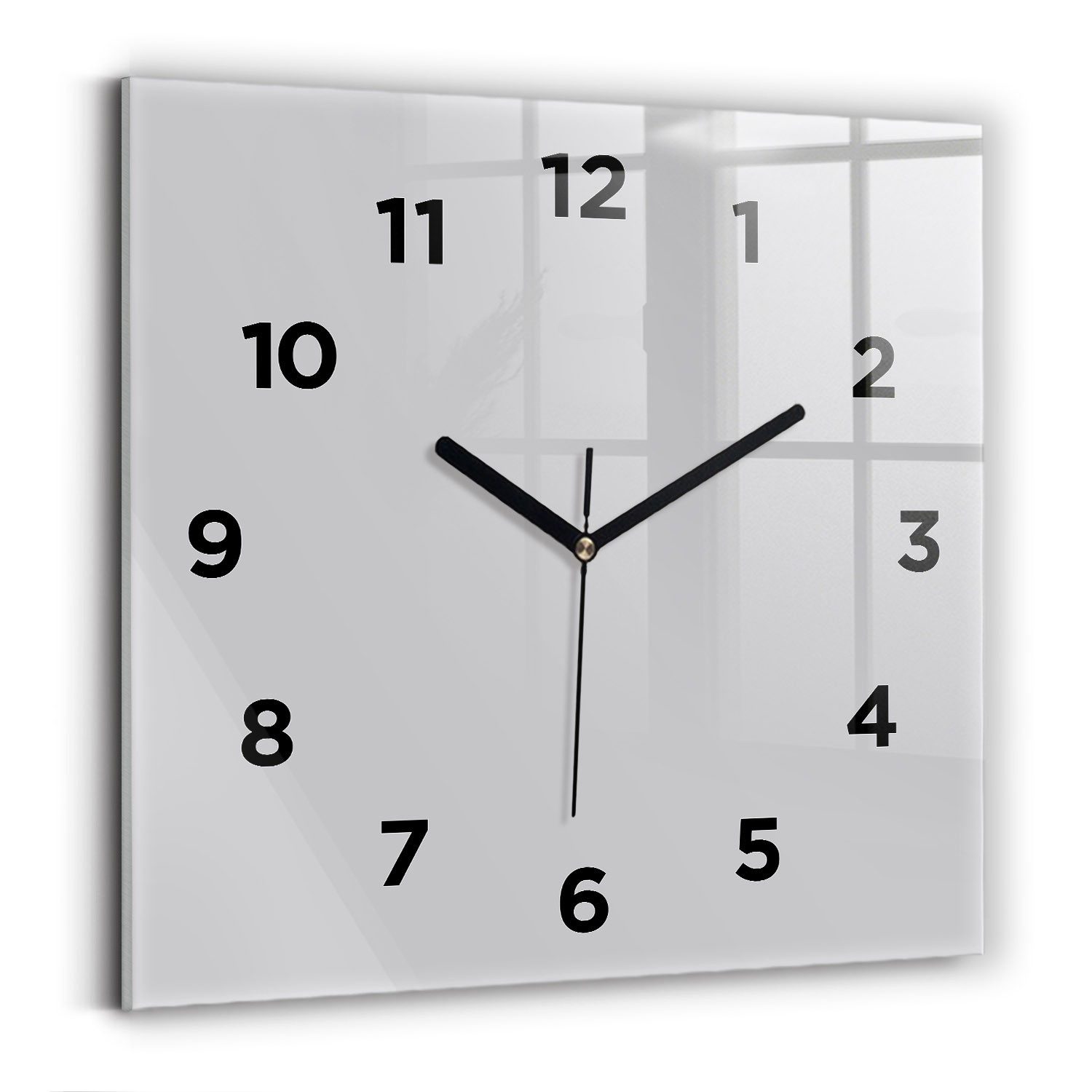 Tulup Wanduhr Glasuhr Modernistische Glaswanduhr 30x30cm günstig online kaufen