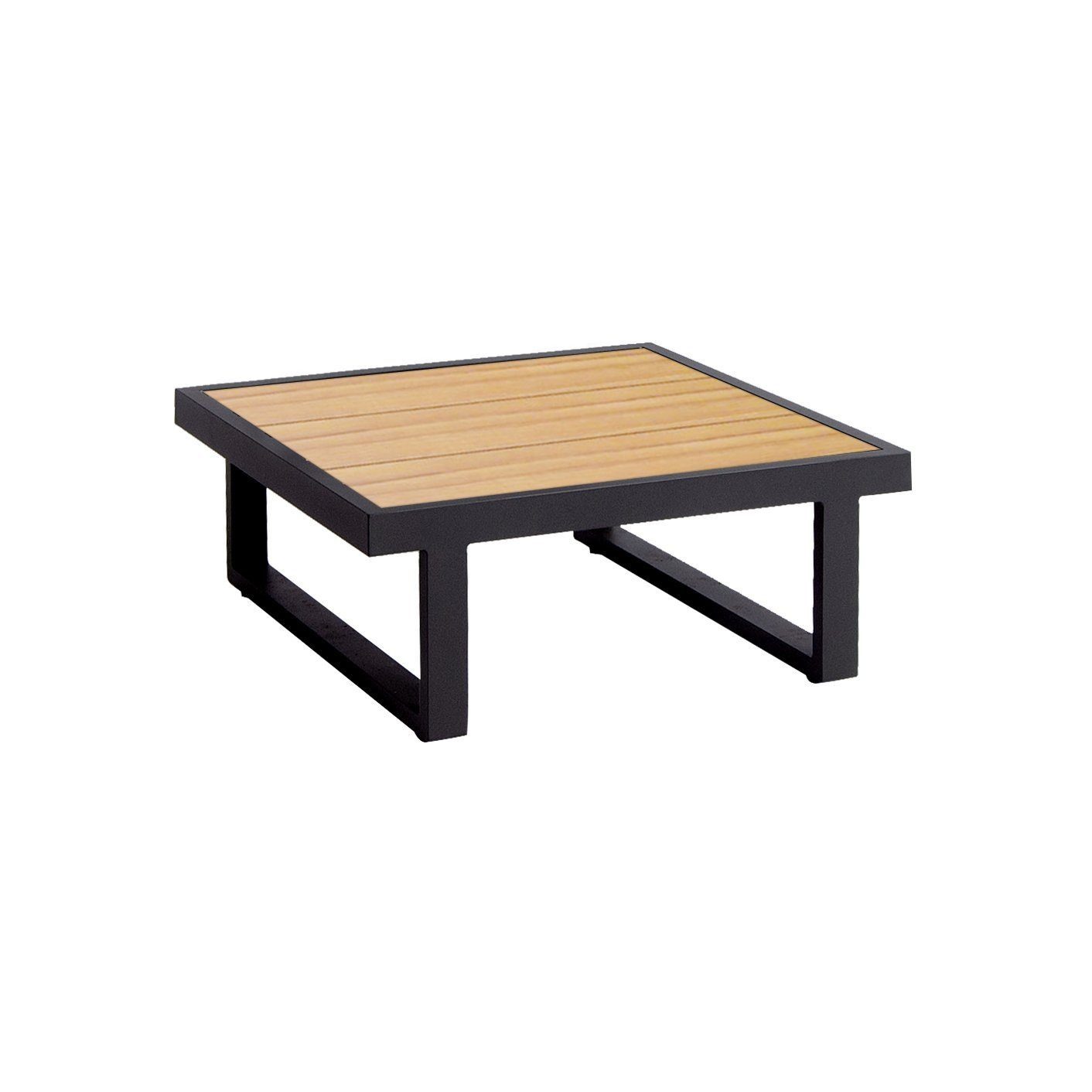 Jati & Kebon Gartentisch Rao, Beistelltisch, Loungetisch, Outdoortisch, 70x70 cm, Tischplatte Teakholz