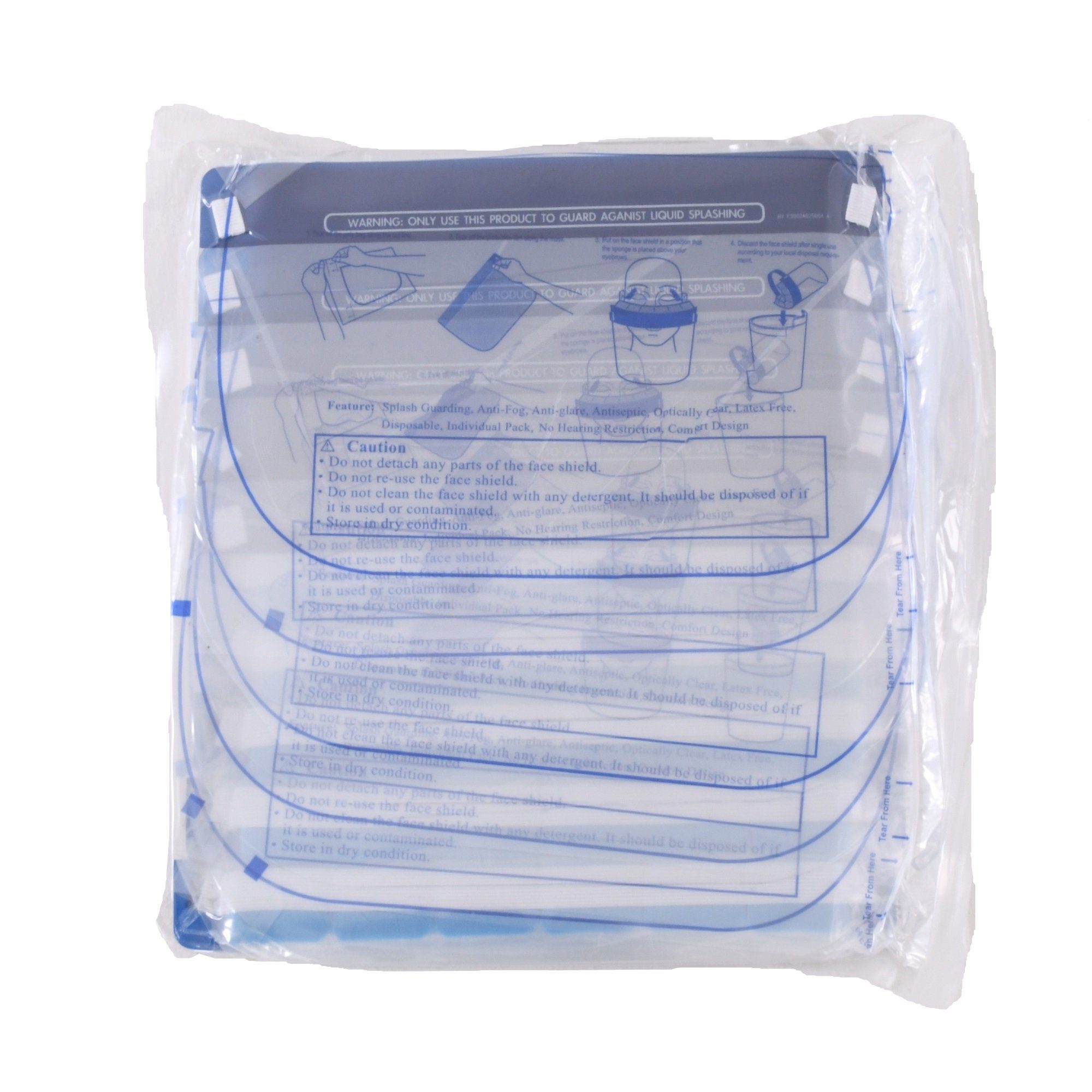 Raburg Arbeitsschutzbrille XL Gesichtsschutz Easy Air, transparent & langlebig & wiederverwendbar, (Set, 5St), transparent & langlebig & wiederverwendbar