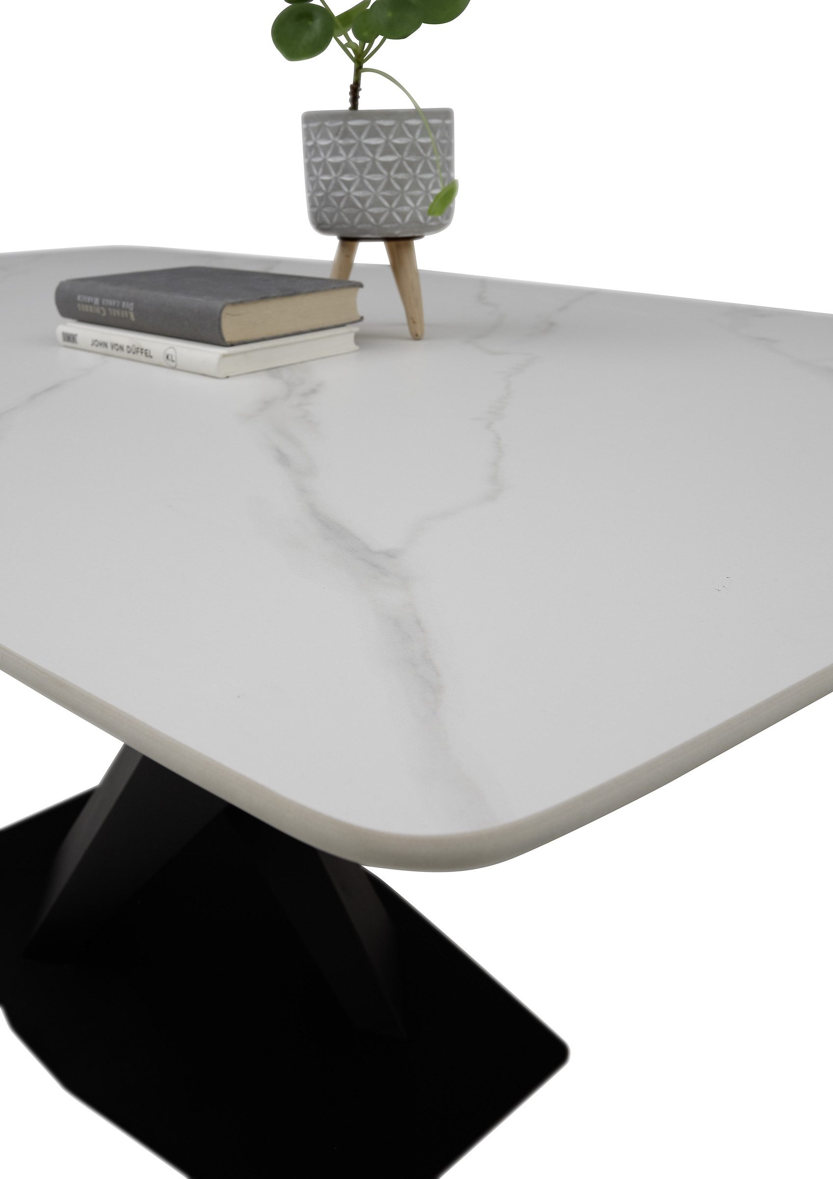 freiraum Esstisch Ventura, in weiß, Keramik - 180x75x90cm (BxHxT)