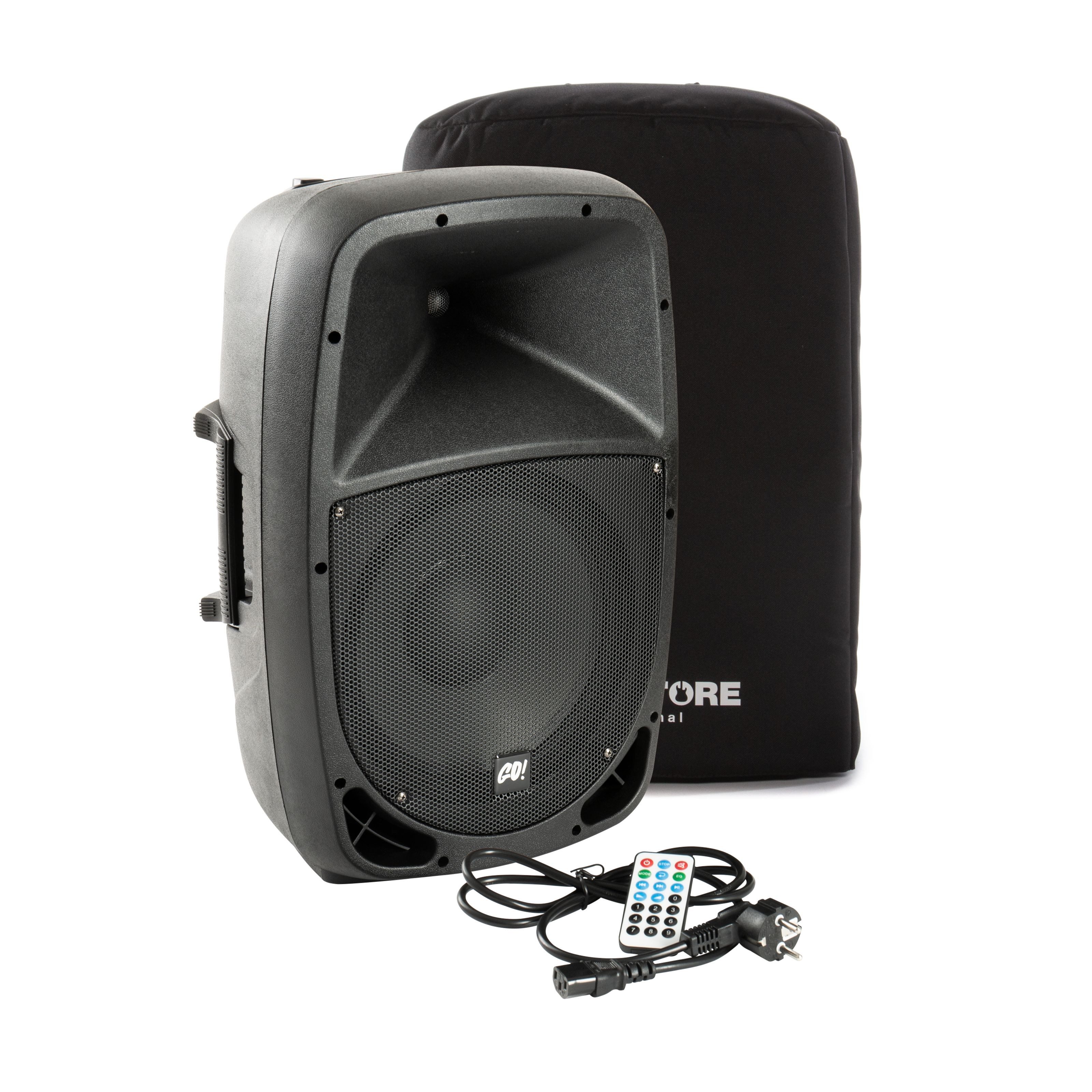 MUSIC STORE Lautsprecher (Aktiver Lautsprecher Set, 200W RMS, 600W Peak, 12" Tieftöner)