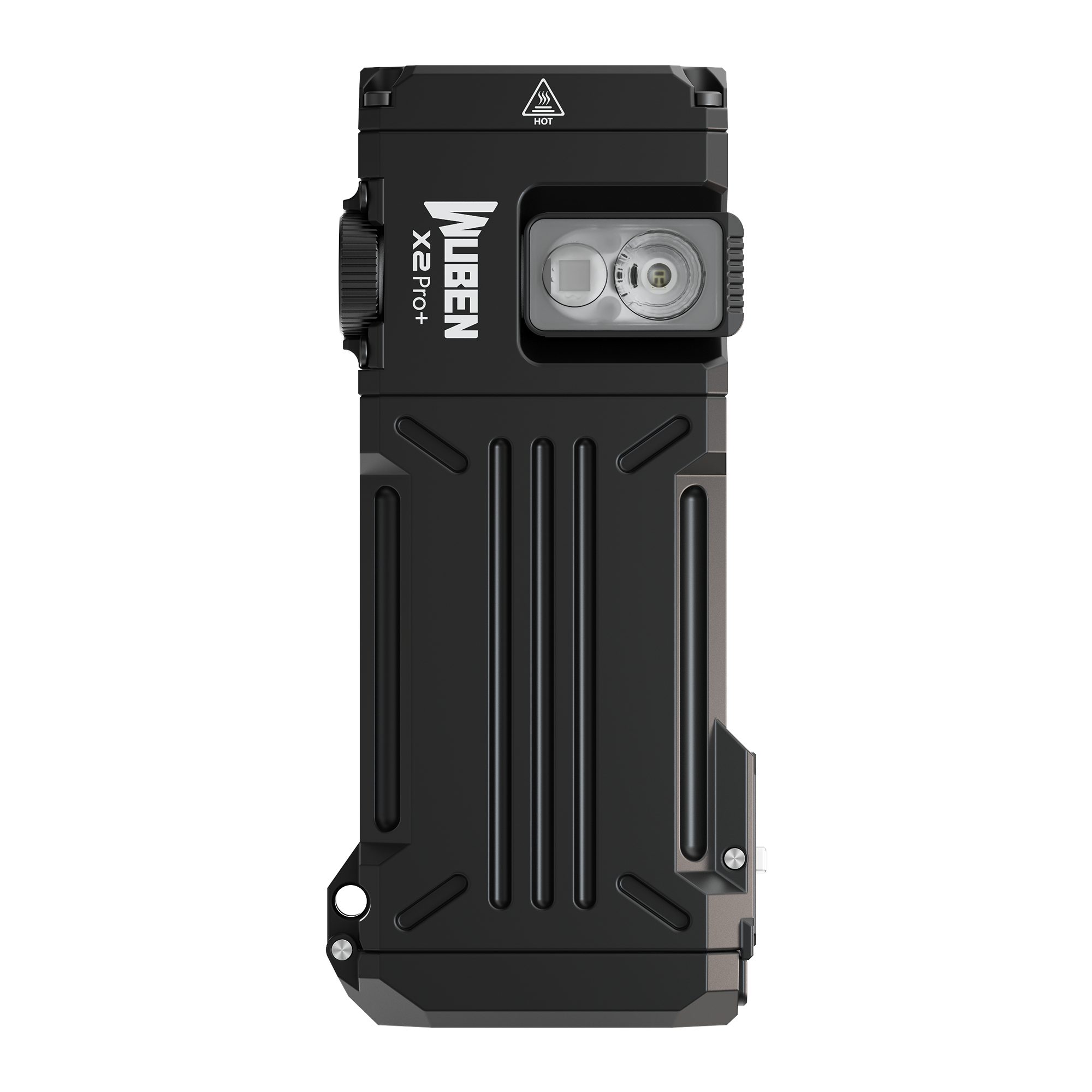 Wuben LED Taschenlampe X2 Pro+, USB-C-Ladefunktion Stufenlos dimmbar Rotlicht SOS-Funktion