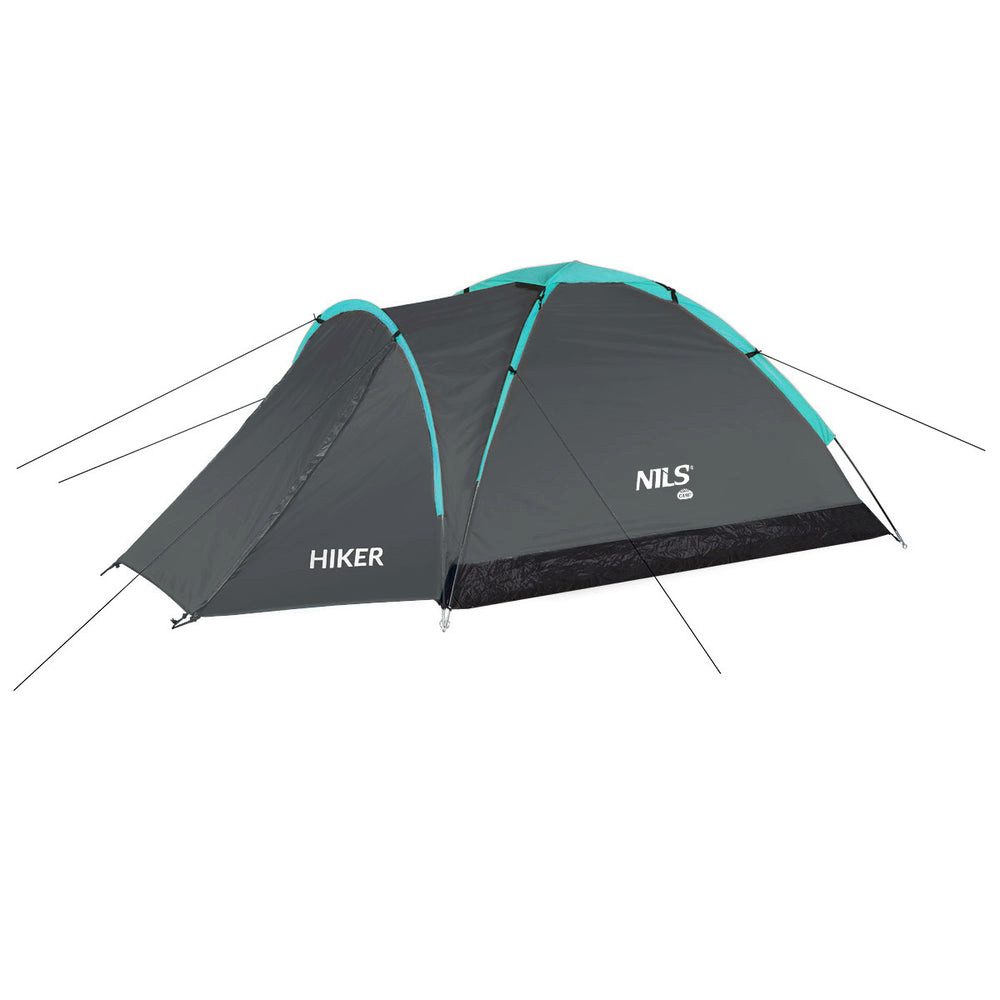NILS CAMP Gruppenzelt Campingzelt 2-Personen Trekkingzelt, Personen: 2 (Spar-Set, 1 tlg., Einfache Montage), zwei Personen mit zusätzlichem Vorraum zum Verstauen