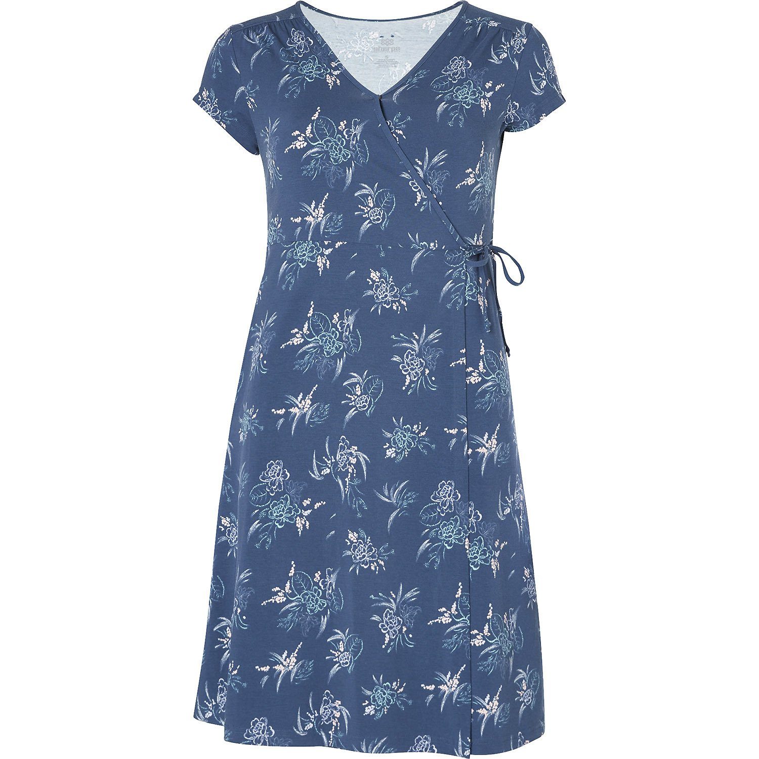 Kleid Padma Wrap Blau 2-in-1-Kleid Sherpa