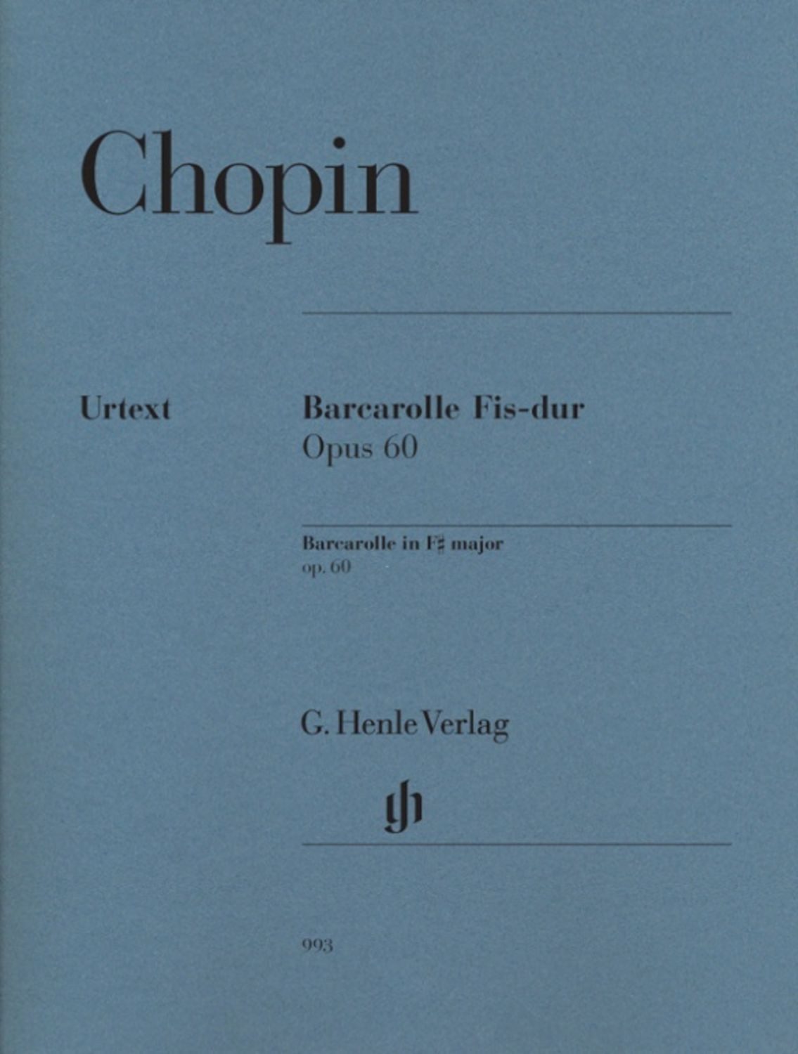 Frédéric Chopin - Barcarolle Fis-dur op. 60 / Frédéric Chopin