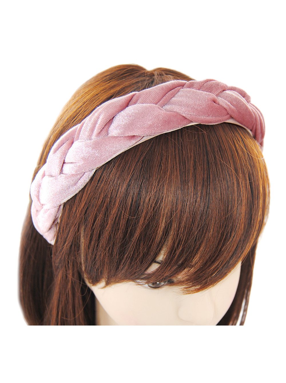 axy Haarreif Haarreif Samt Flechtoptik, Trachten geflochten Vintage Damen Haareifen Haarband