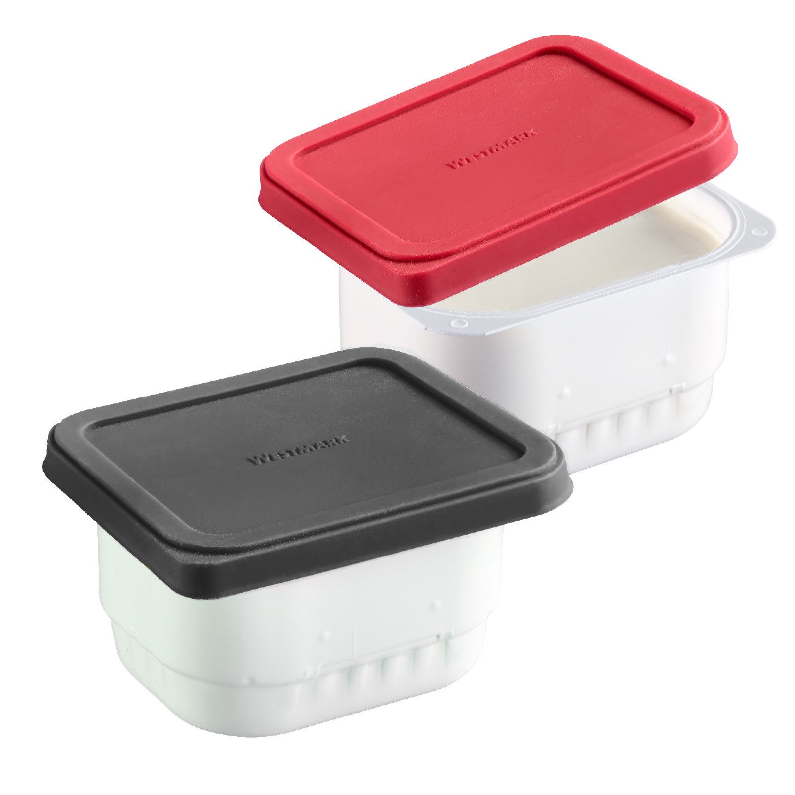 WESTMARK Vorratsdose 4 Frischhaltedeckel (2x rund,2x eckig), Silikon, Silikon – Bild 3 von 5