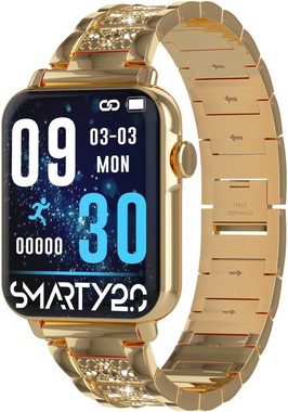 SMARTY 2.0 SMARTY 2.0, SW035H03B Smartwatch Set, 3-tlg., mit Wechselarmband und abnehmbarer Glitzercase