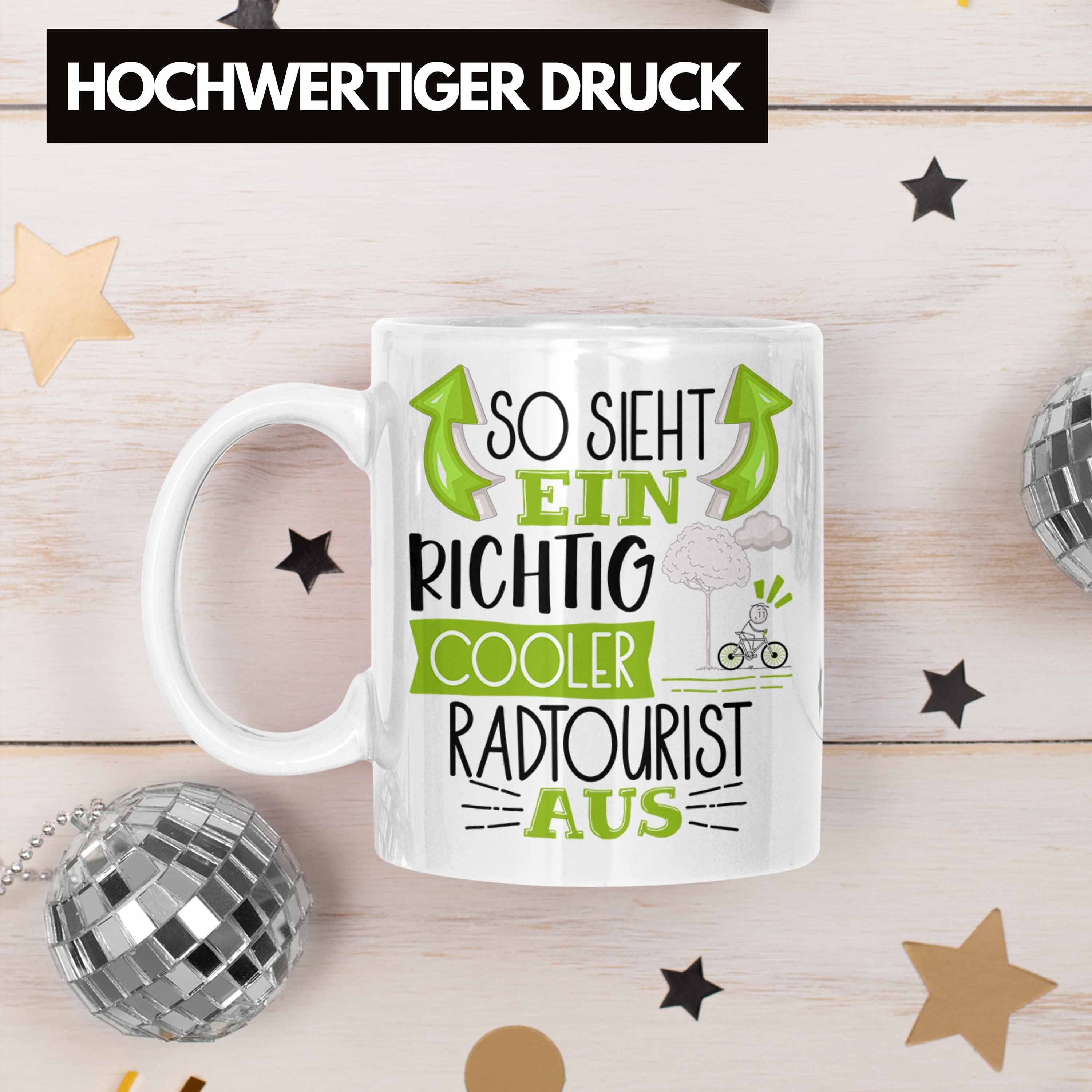 Aus Geschenk So Sp Richtig Tasse Cooler Sieht Weiss Trendation Lustiger Radtourist Tasse Ein