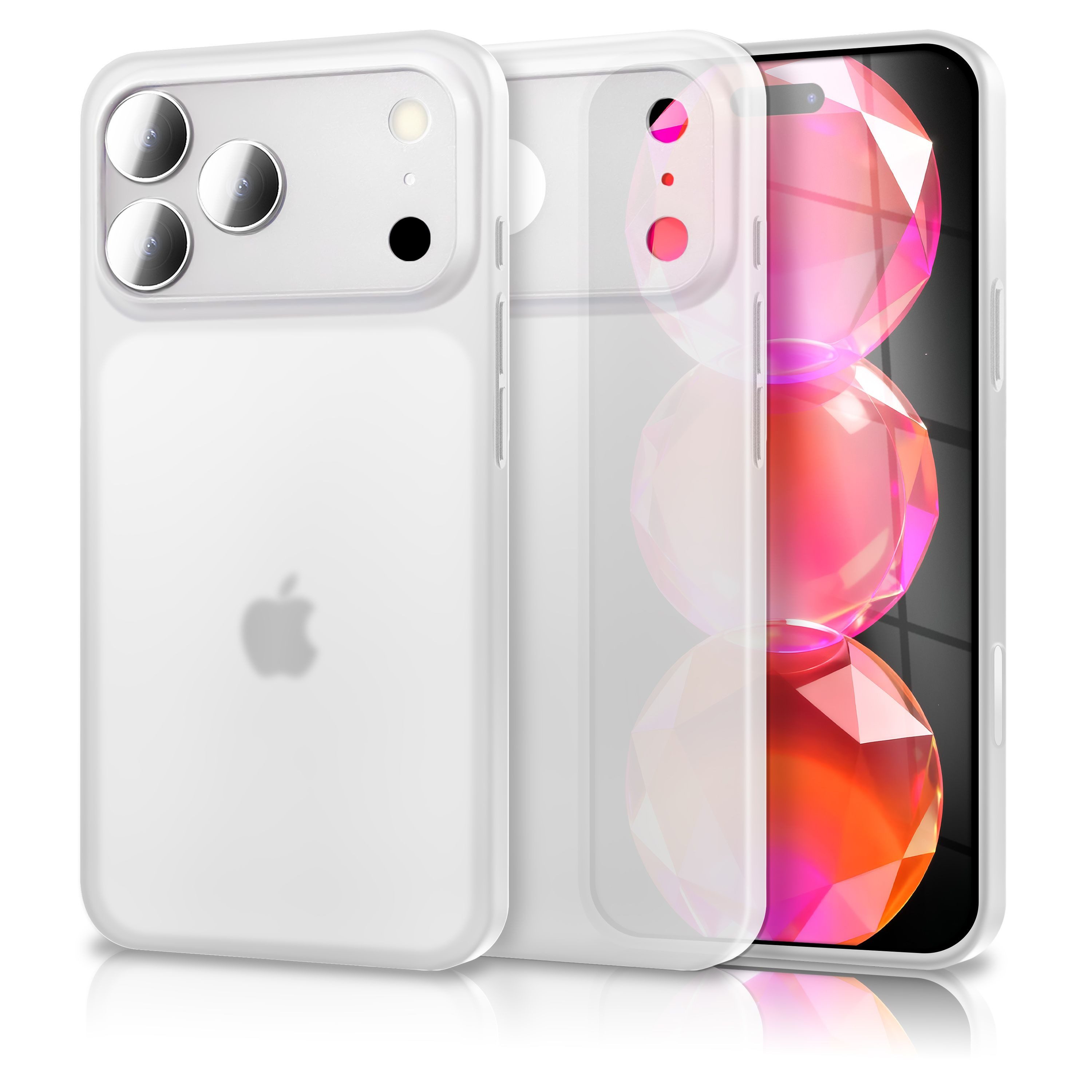 Nalia Smartphone-Hülle Apple iPhone 17 Pro 16 cm (6,3 Zoll), Extrem Dünn 0,3mm / Ultra Leicht / Mattes Finish / Anti-Fingerprint