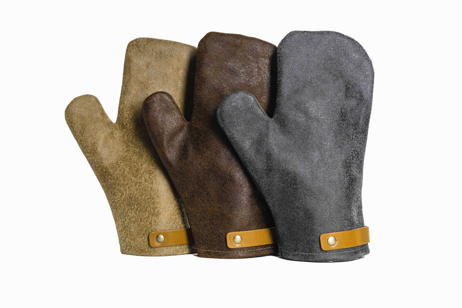 Crafted Leather & Lifestyle Topfhandschuhe Rustic Leder Topfhandschuh, schwarz