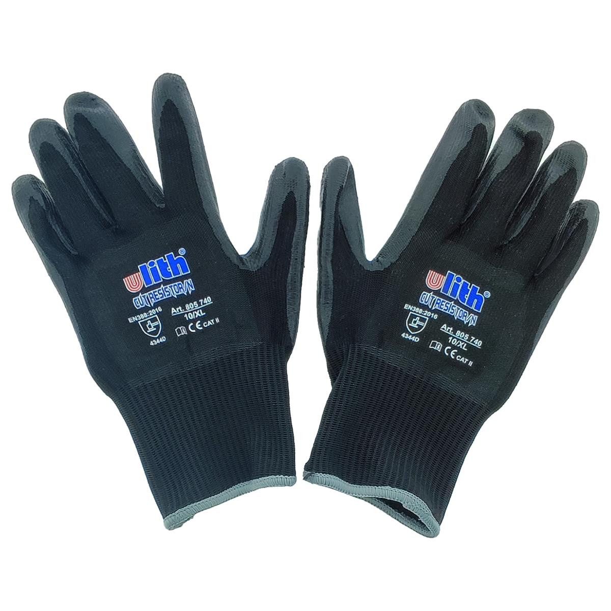 Arbeitshandschuhe Schnittschutz-Handschuhe Nitril-Beschichtung CUT-RESISTOR/N Größe 9