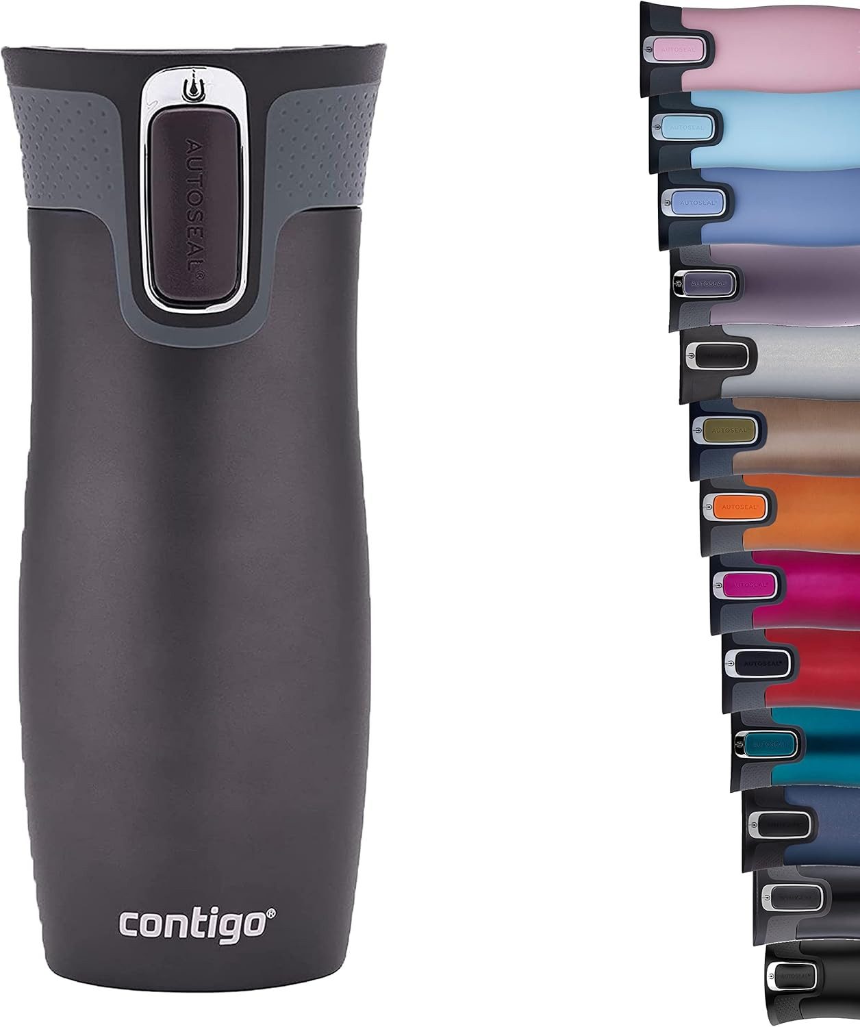 CONTIGO Isolierflasche Contigo Thermobecher West Loop Edelstahl Isolierbecher Gunmetal