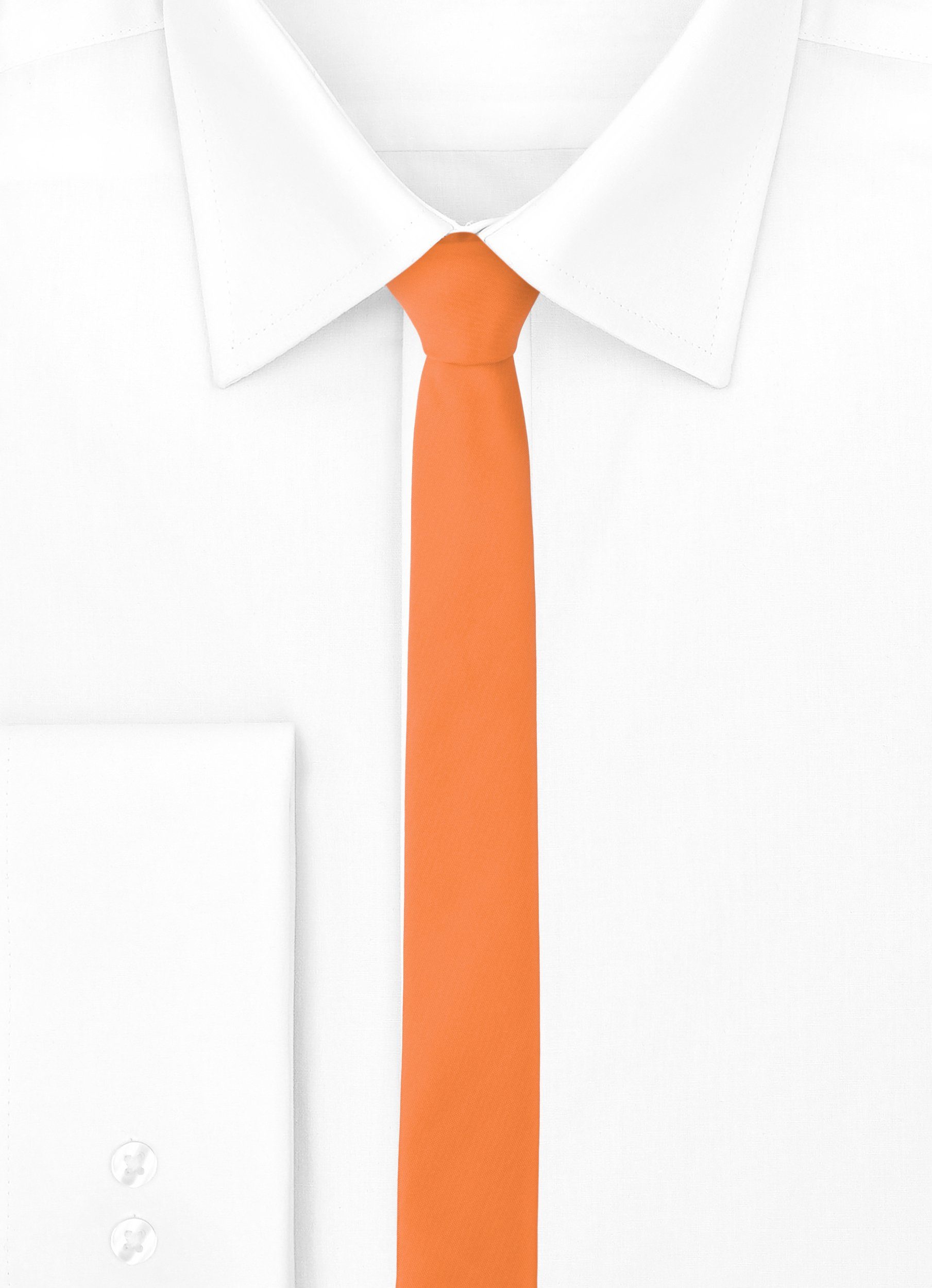 SP-5 (Set, Krawatte x Herren Aprikose Schmale Krawatte Ladeheid (150cm 5cm) 1-St)