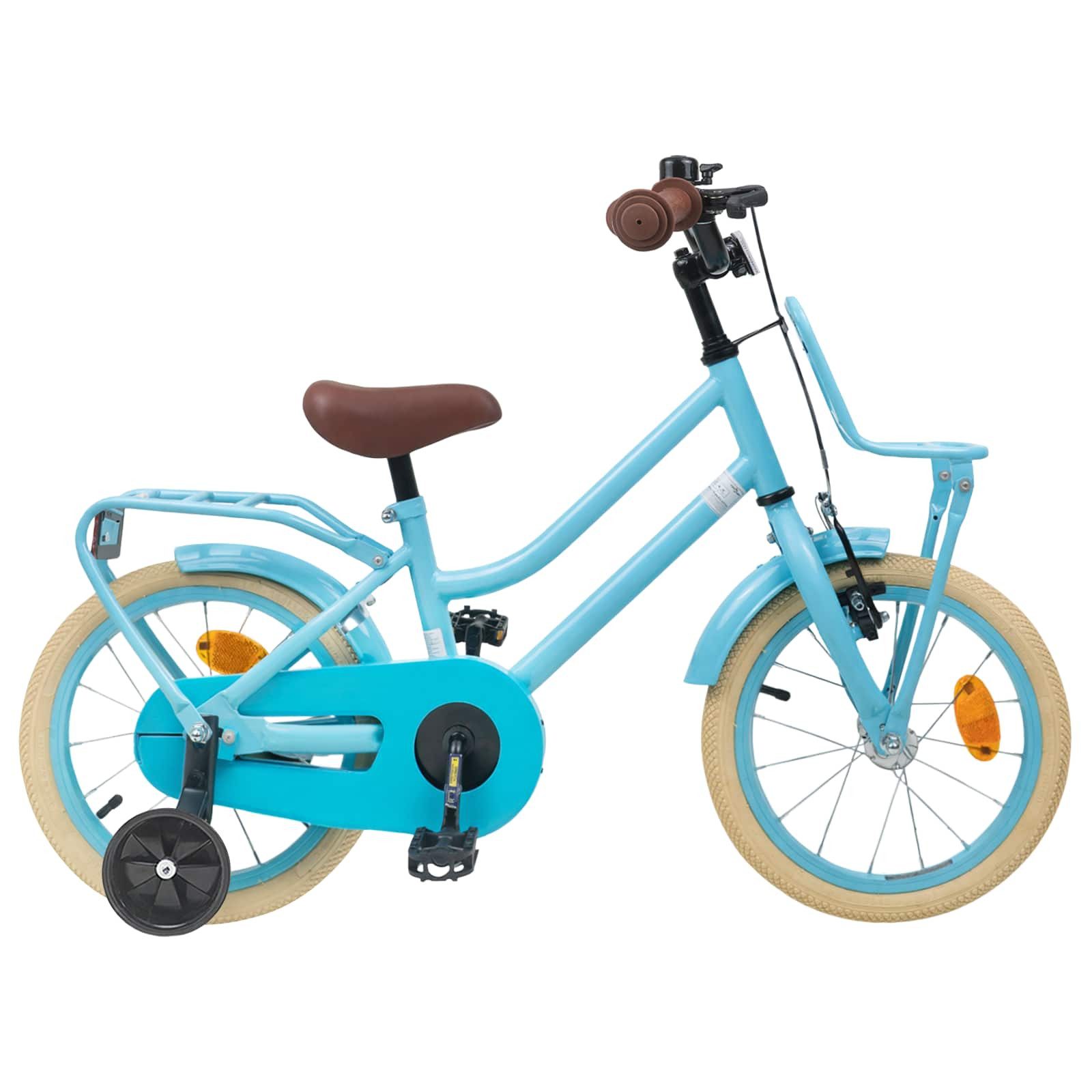 vidaXL Kinderfahrrad 104 x 51 x 73 cm Kinderfahrrad 14 Zoll für 3-5 Jahre alt Himmelblau St