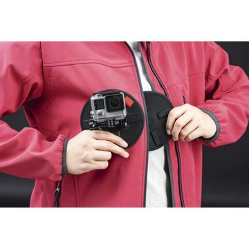 Hama Magnet-Halterung Flex Halter Stativ für GoPro Kamerastativ (Nutzung Action-Camcorder am Körper für Sport Fahrrad MTB Ski Kayak etc)