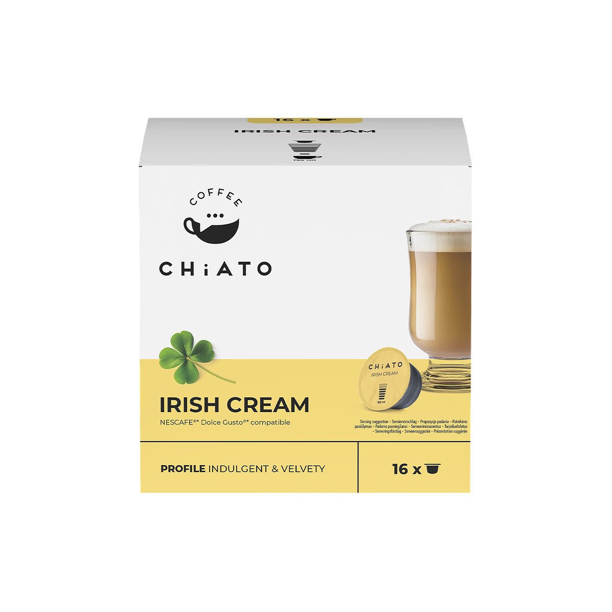 CHiATO Kaffee Kaffeekapseln kompatibel mit NESCAFÉ® Dolce Gusto® CHiATO Irish Cream