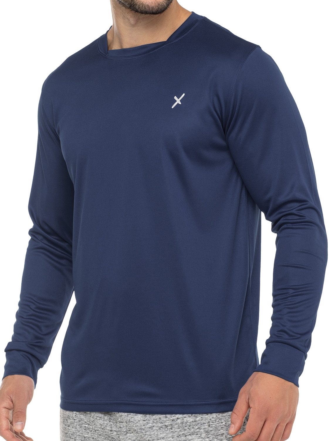 CFLEX Trainingsshirt Sport Herren Fitness Shirt Langarm, Quickdry Longsleeve
