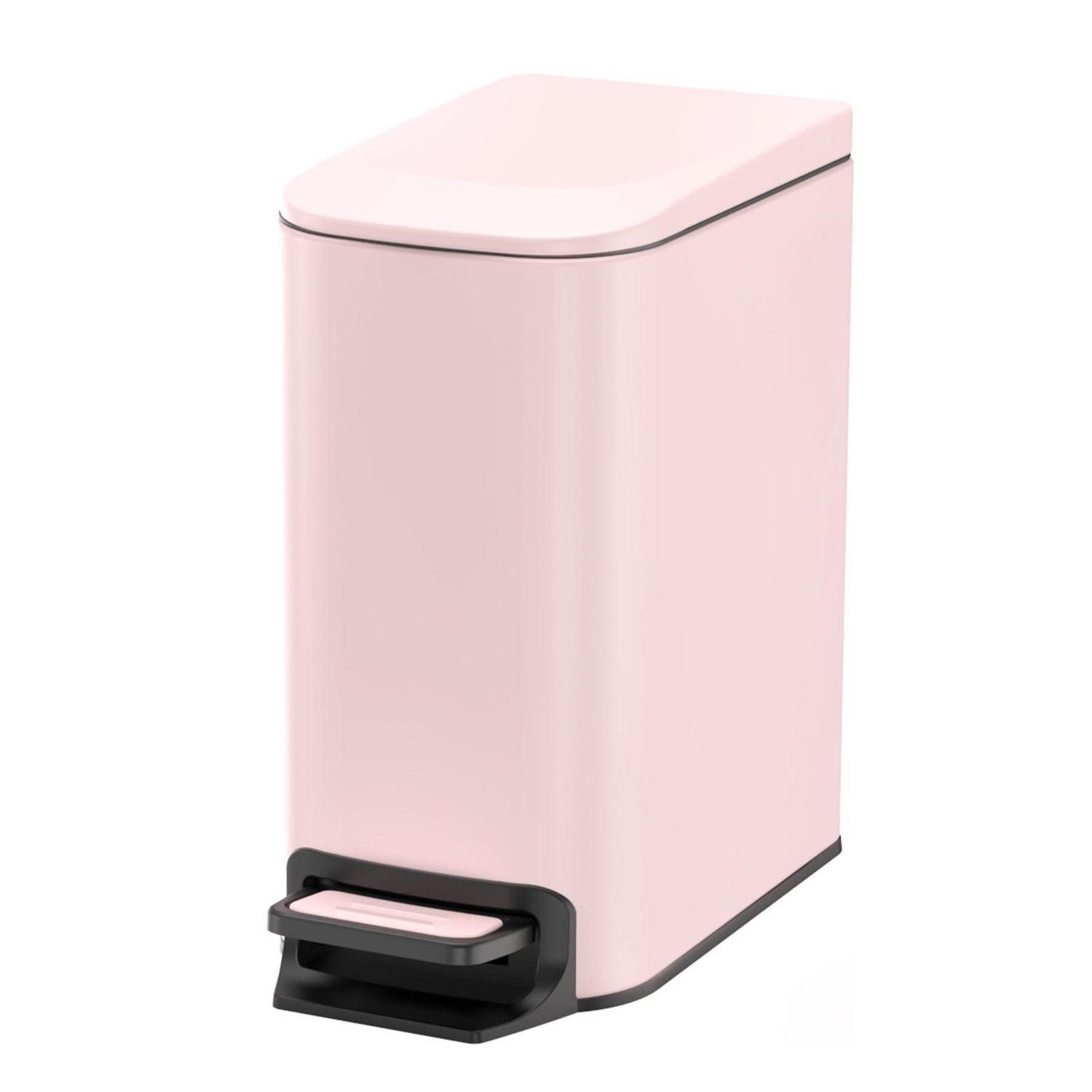 LuxusKollektion Kosmetikeimer Mülleimer Bad 6L Soft Close Rosa