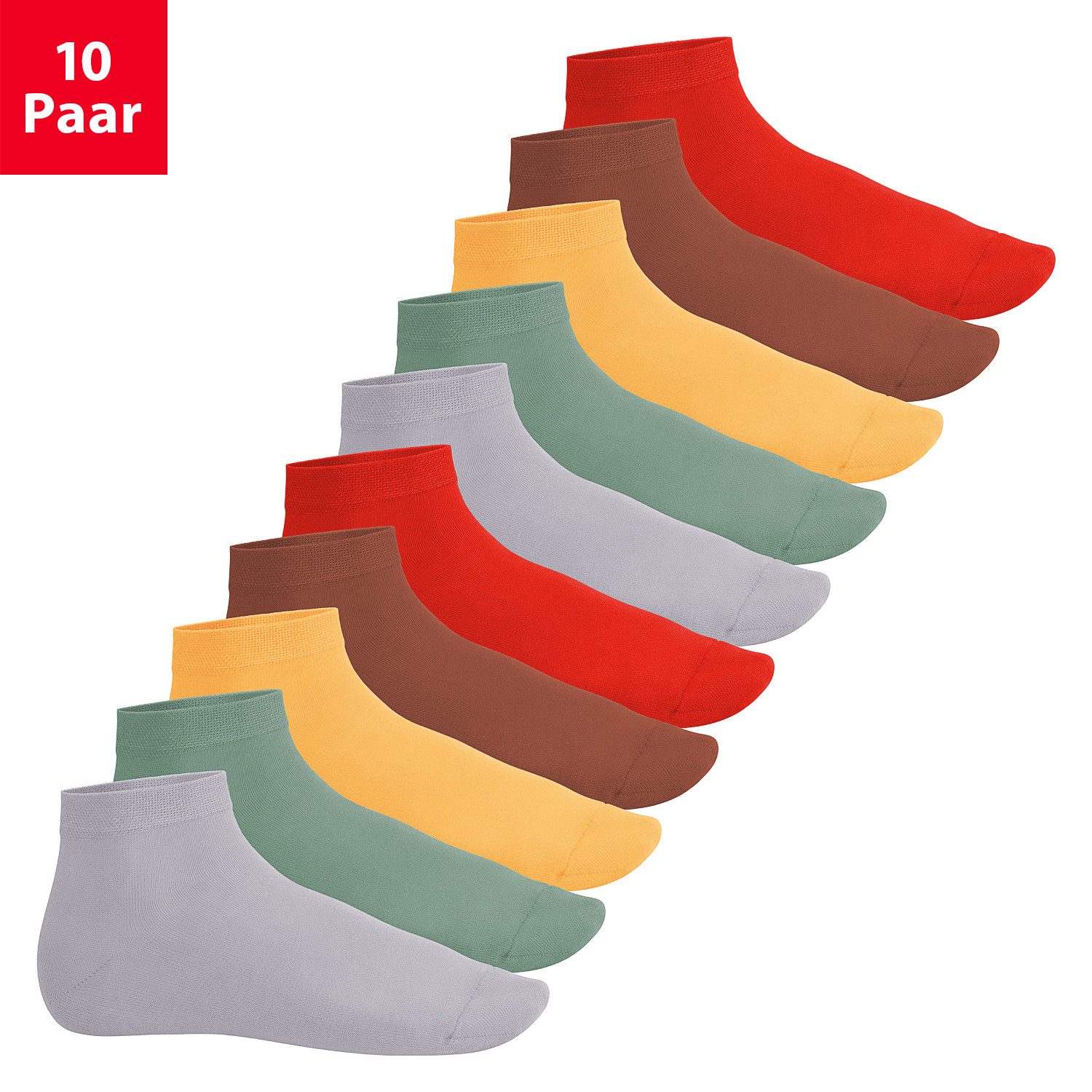 Footstar Kurzsocken EVERYDAY! 10 Paar Quarter Шкарпетки Kurzsocken Kurze Baumwoll Шкарпетки
