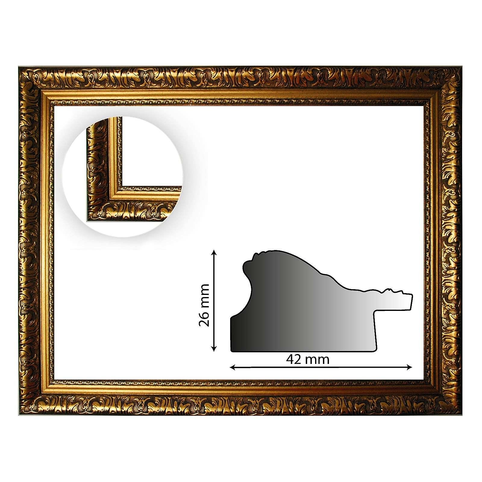 Bilderrahmen Neumann Einzelrahmen Barockrahmen gold fein verziert 335 ORO, günstig online kaufen