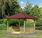 Karibu Holzpavillon »Cordoba 2«, (Set), BxT: 357x357 cm, inkl. Brüstung, Fußboden, Dachschindeln und Pfostenanker, Bild 1