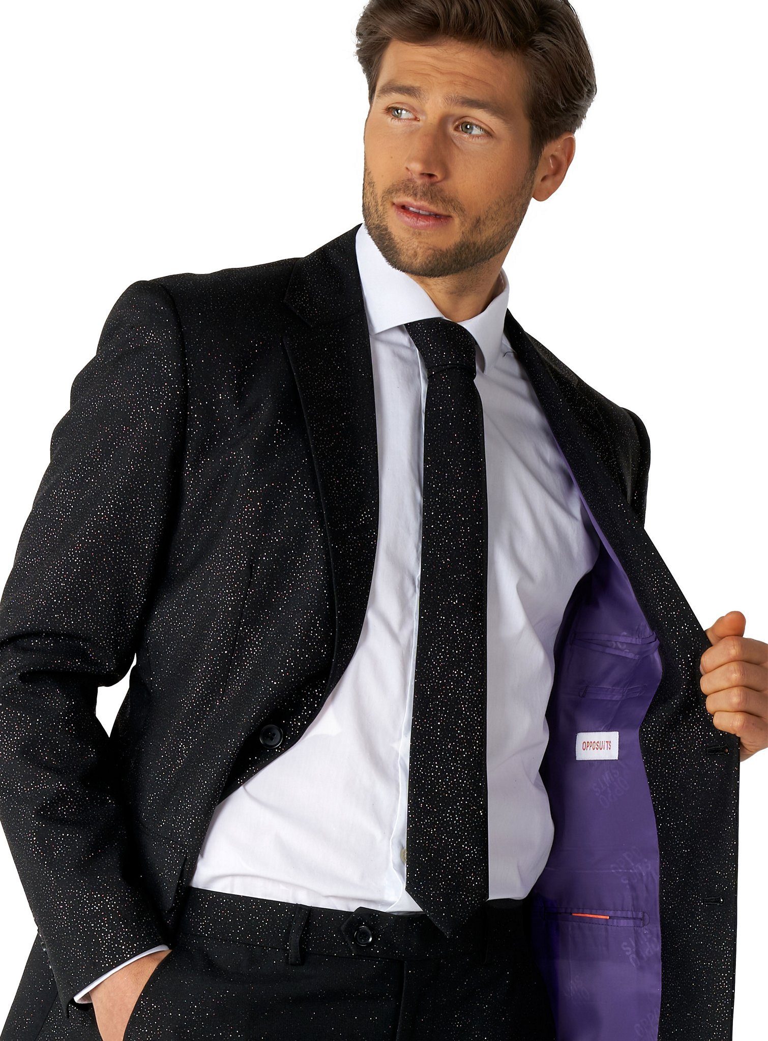 Opposuits Anzug Glitter Party Kostüm Anzug - Sakko für Silvester Ein Anzug mit Eleganz und Glanz!