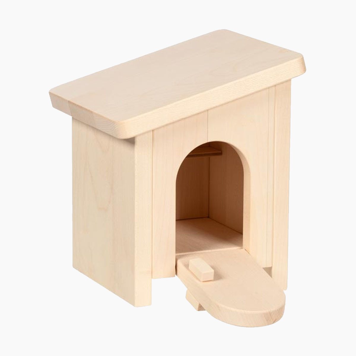 Holztiger Spielwelt Kleiner Stall, montiert, (packung, 1-tlg., fertig montiert), gemütliches Zuhause für die Lieblingstiere