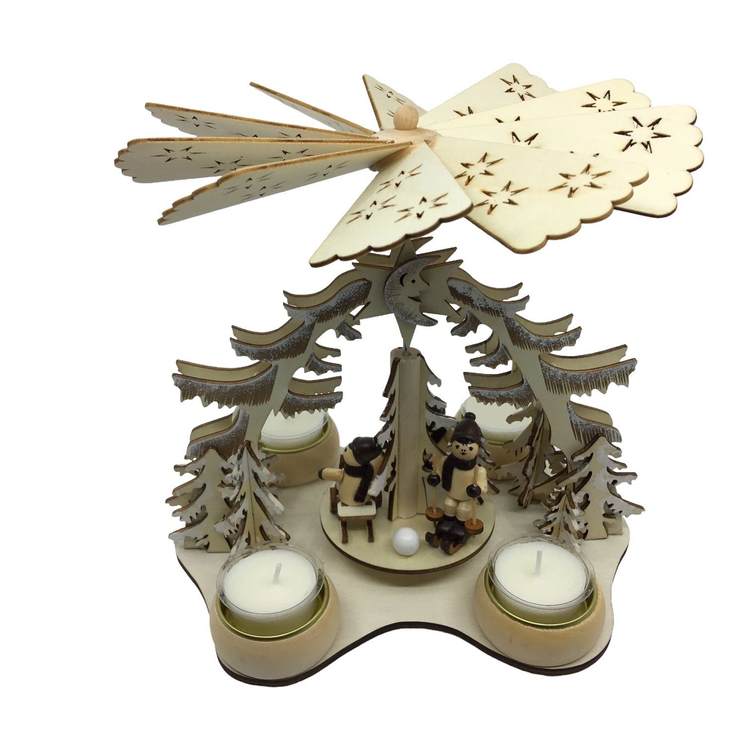 Gravidus Weihnachtspyramide Weihnachtspyramide Pyramide aus Holz mit 4 Teel günstig online kaufen