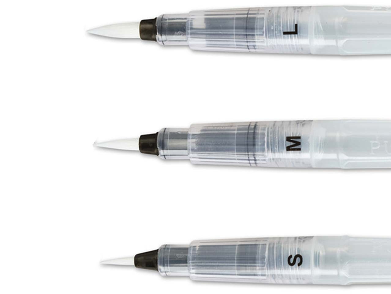 Crelando Pinselstift 3er Set Crelando Wasserpinsel, (3-tlg), für alle Nass- und Aquarelltechniken
