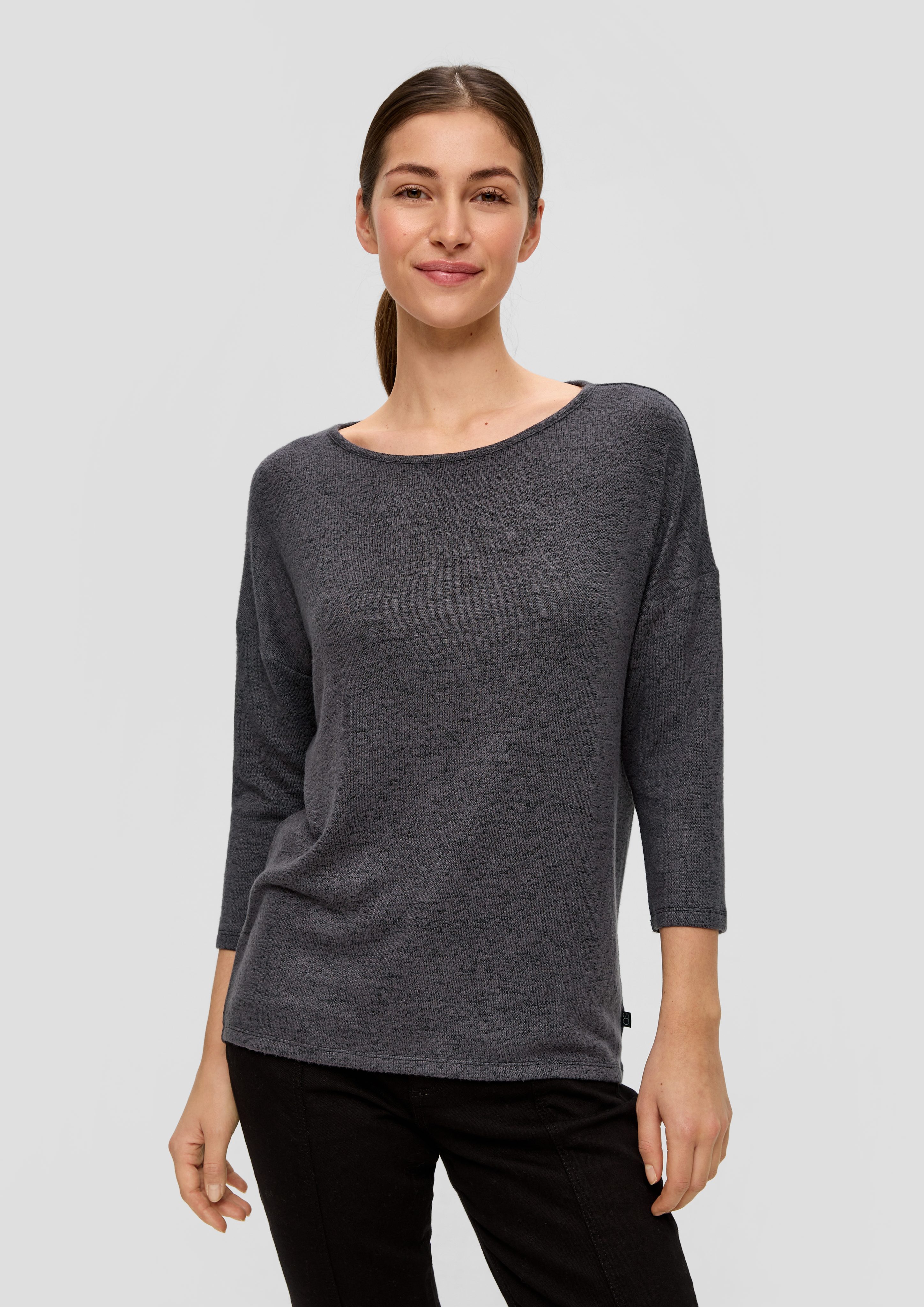 QS 3/4-Arm-Shirt Weiches Shirt aus Viskosemix günstig online kaufen