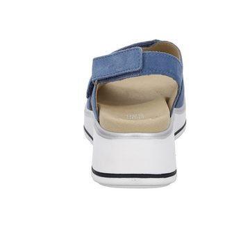 Ara Sapporo - Damen Schuhe Sandalette Rauleder blau